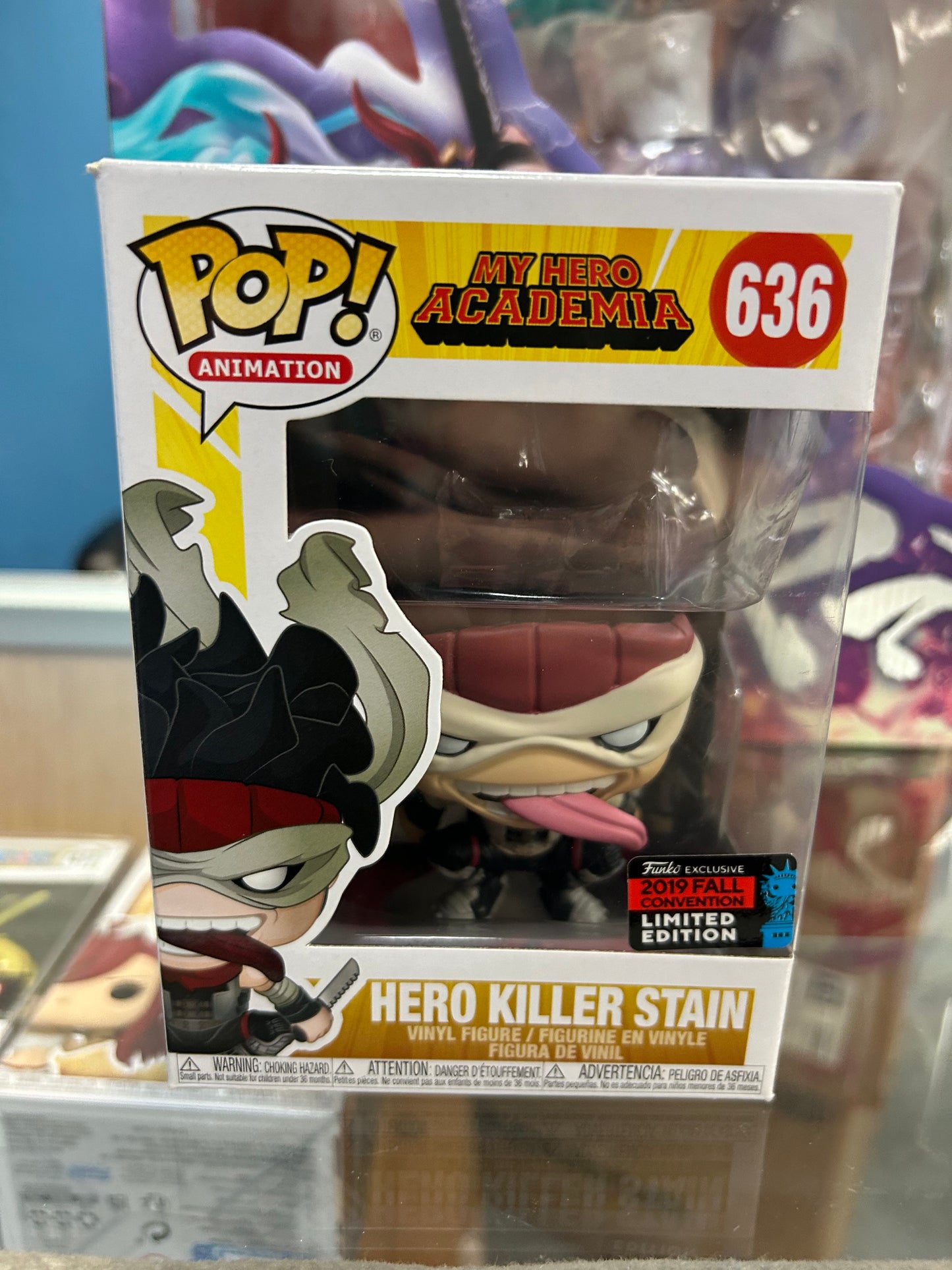 **NOT MINT** FUNKO POP! ANIMATION Hero Killer Stain #636 Shared Sticker