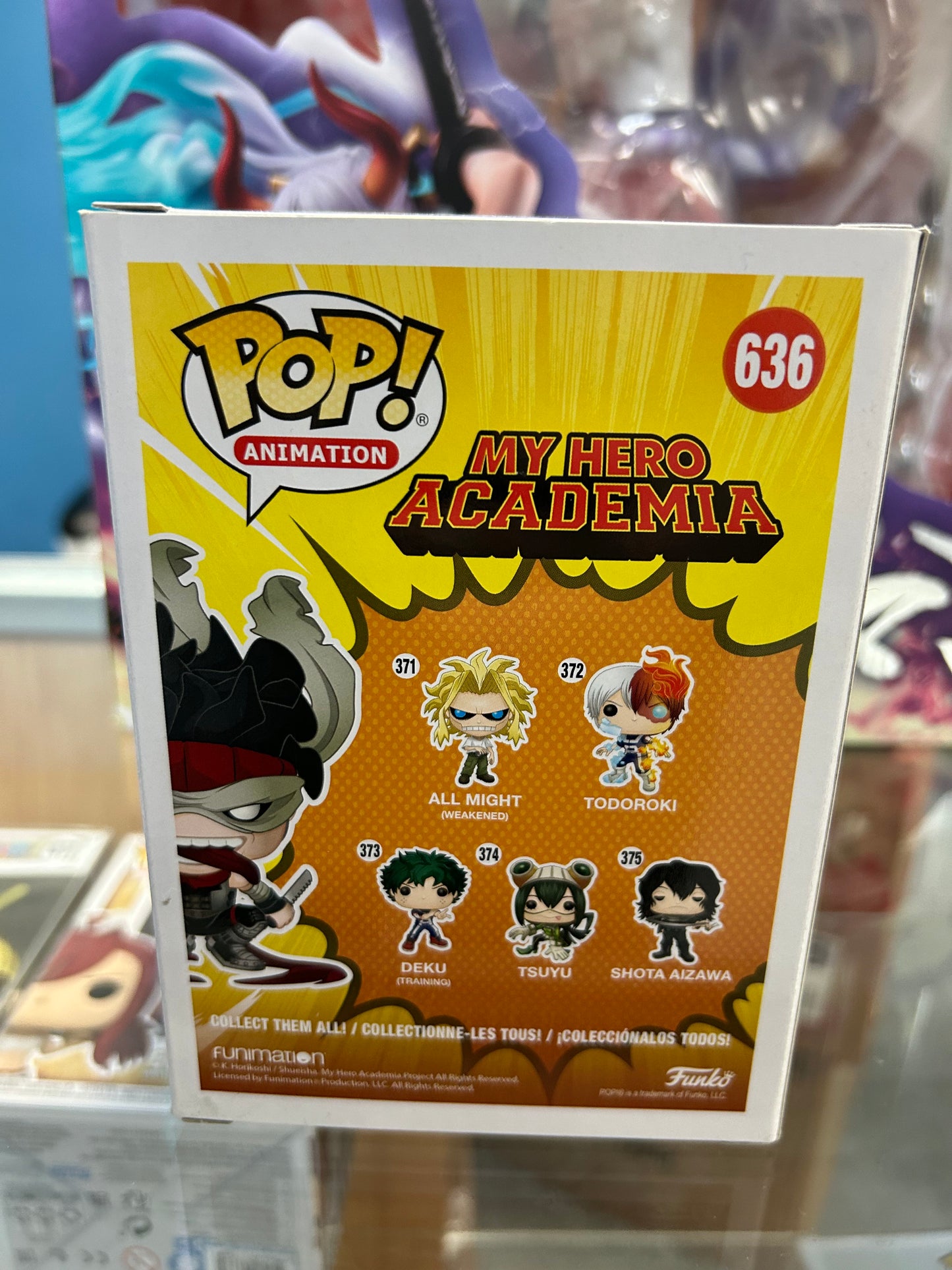 **NOT MINT** FUNKO POP! ANIMATION Hero Killer Stain #636 Shared Sticker