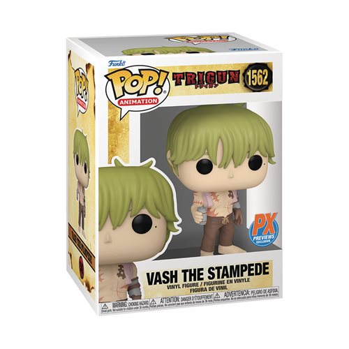 FUNKO POP! ANIMATION Vash the Stampede Shirtless #1562 Previews Exclusive