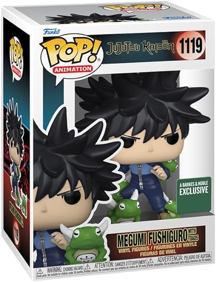 FUNKO POP! ANIMATION Megumi Fushiguro With Toads #1119 Barnes and Noble Exclusive