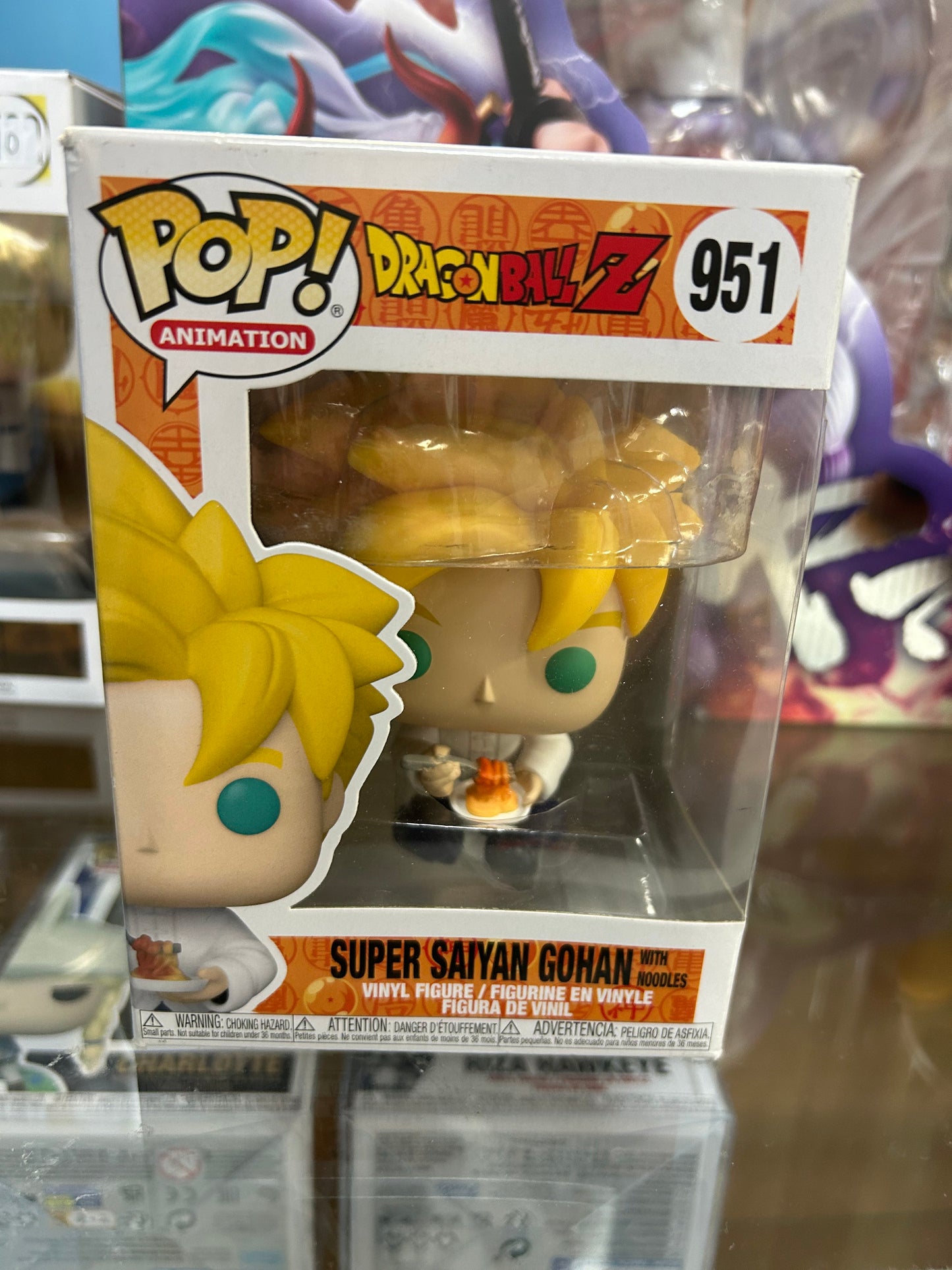 **NOT MINT** FUNKO POP! ANIMATION Super Saiyan Gohan with Noodles #951