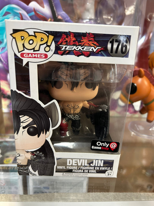 **NOT MINT** FUNKO POP! GAMES Devil Jin #176 GameStop Exclusive