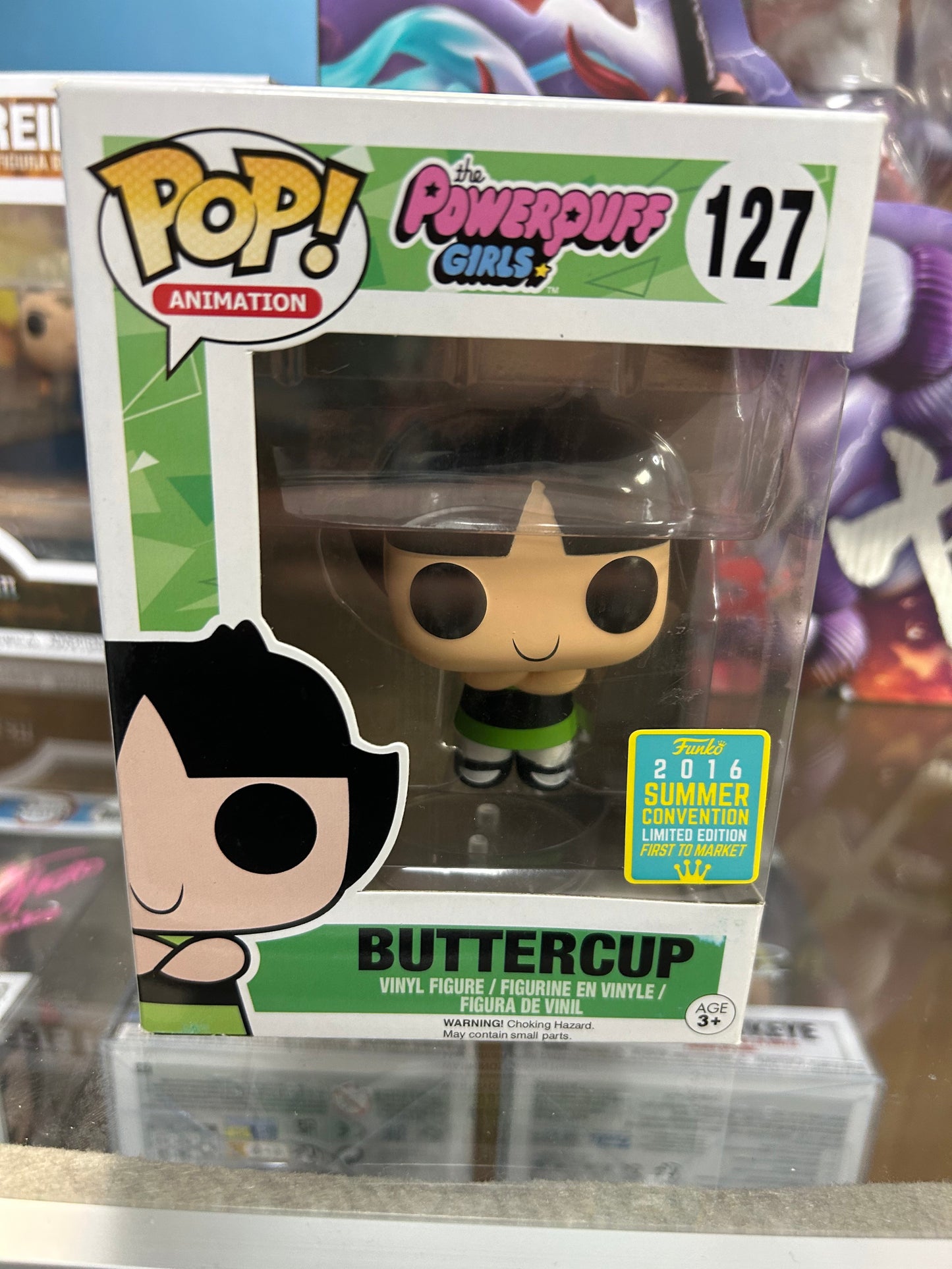 **NOT MINT** FUNKO POP! ANIMATION Buttercup #127 (First to Market) Shared Sticker