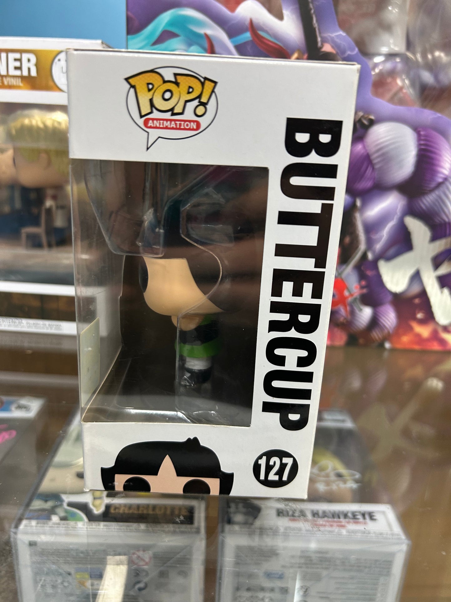 **NOT MINT** FUNKO POP! ANIMATION Buttercup #127 (First to Market) Shared Sticker