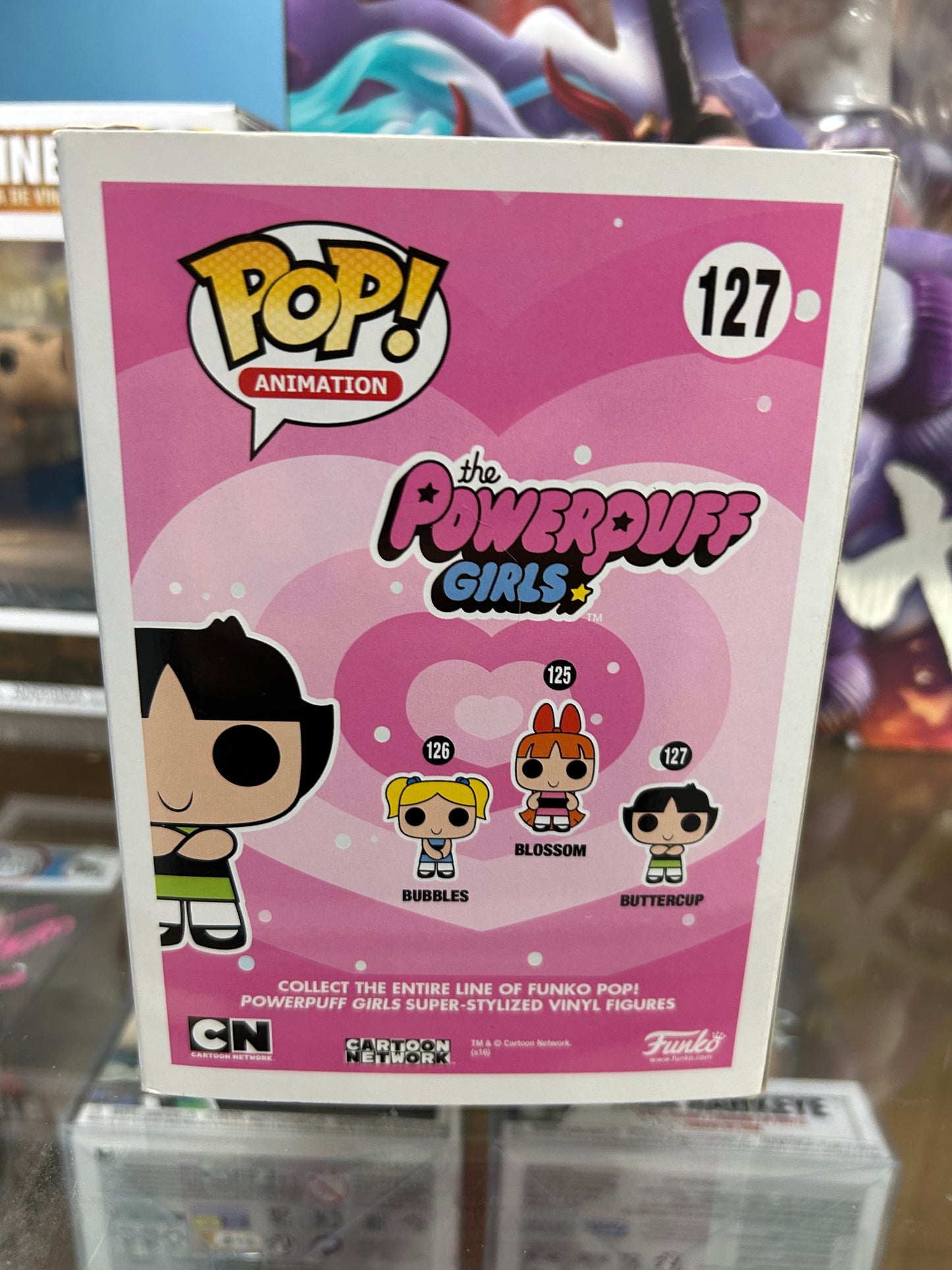 **NOT MINT** FUNKO POP! ANIMATION Buttercup #127 (First to Market) Shared Sticker