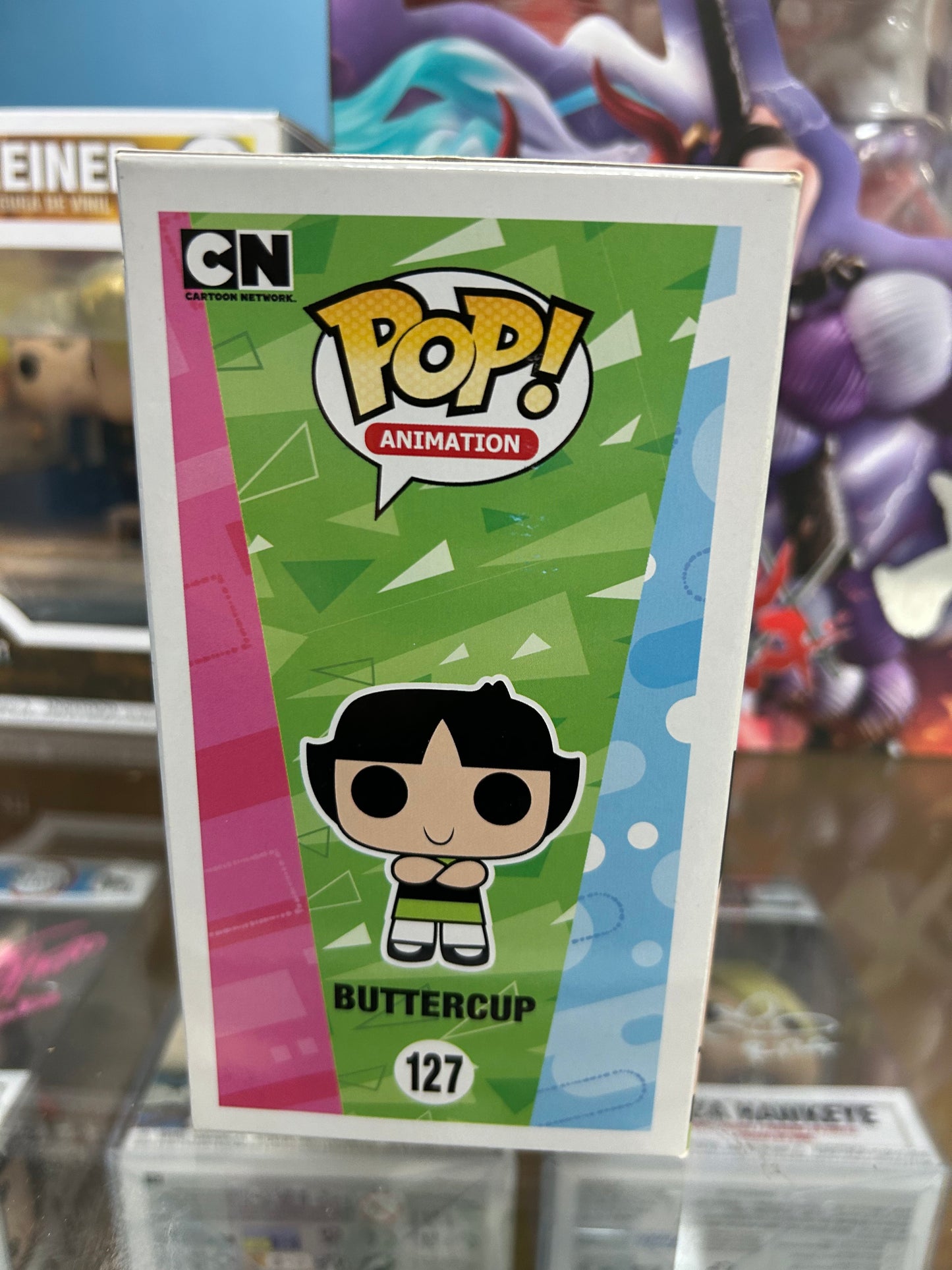 **NOT MINT** FUNKO POP! ANIMATION Buttercup #127 (First to Market) Shared Sticker