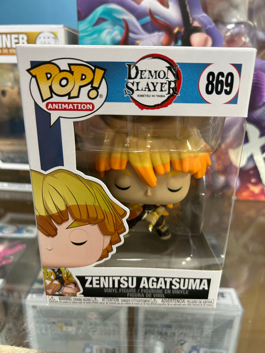 **NOT MINT** FUNKO POP! ANIMATION Zenitsu Agatsuma #869