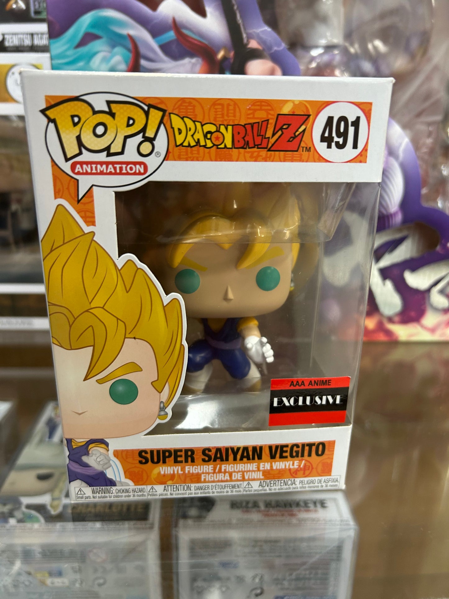 **NOT MINT** FUNKO POP! ANIMATION Super Saiyan Vegito AAA Anime #491