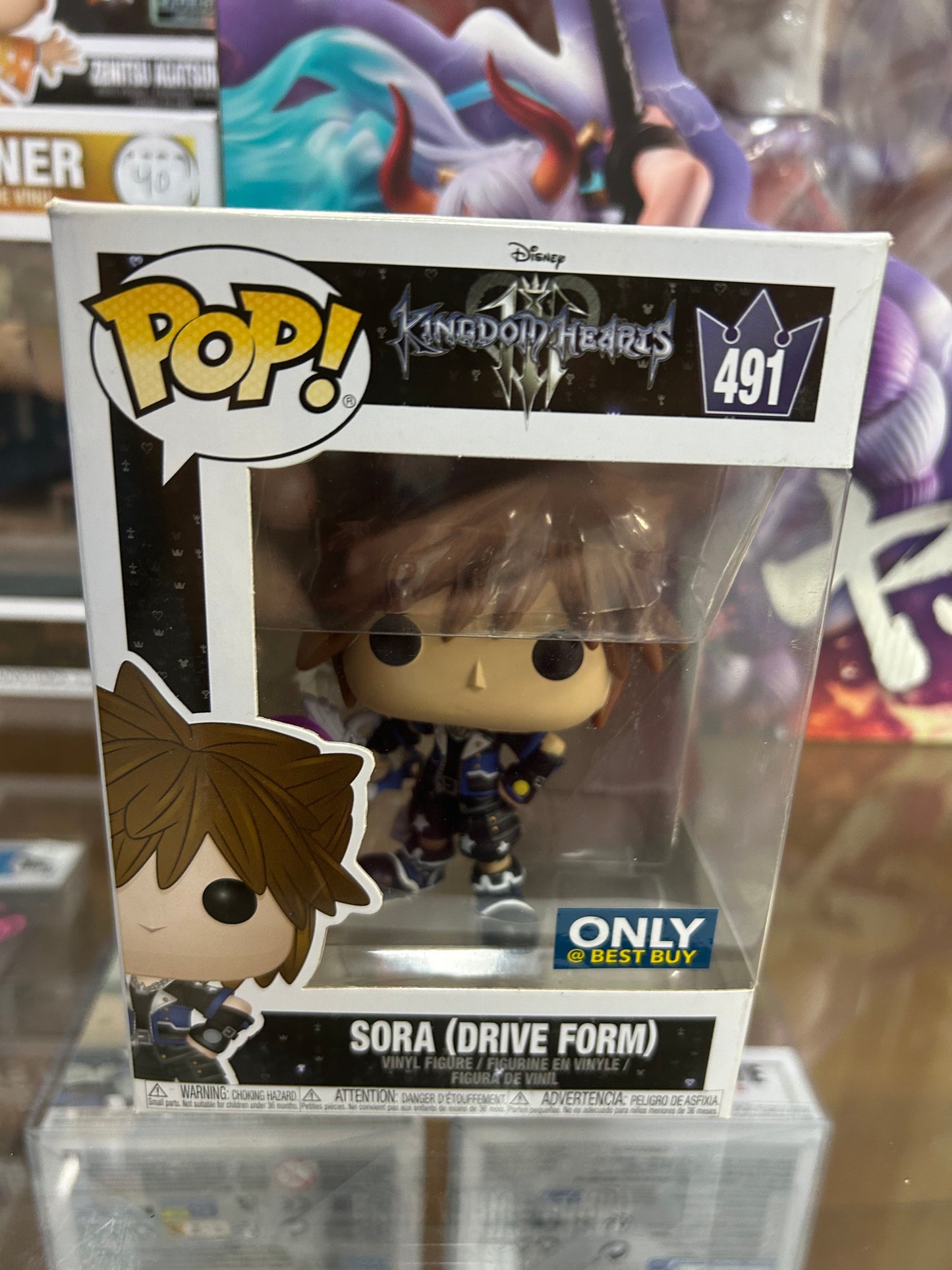 **NOT MINT**  FUNKO POP! GAMES Sora (Drive Form) #491 Best Buy Exclusive