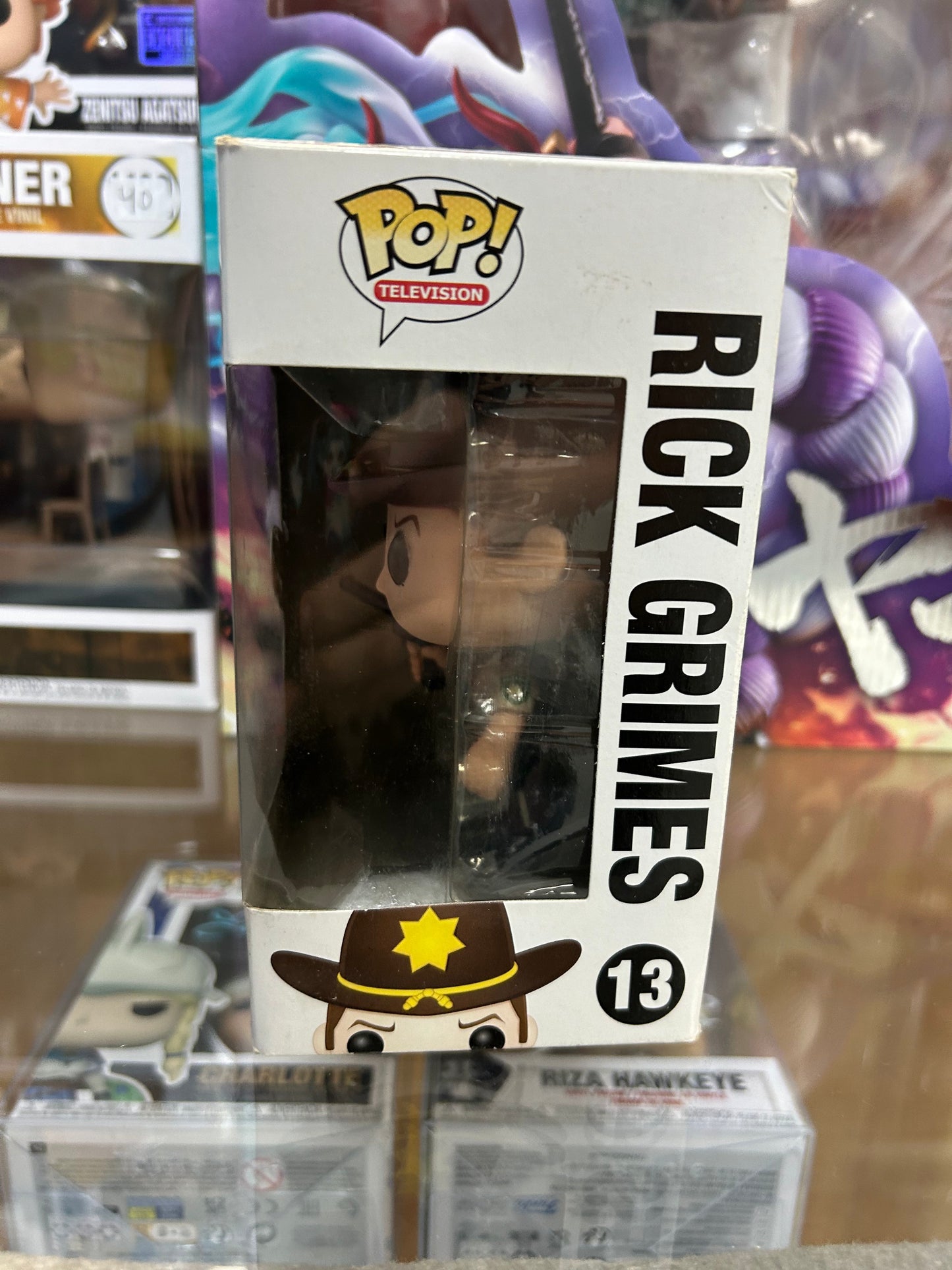 **NOT MINT** FUNKO POP! TELEVISION Rick Grimes #13 (2013 Release)