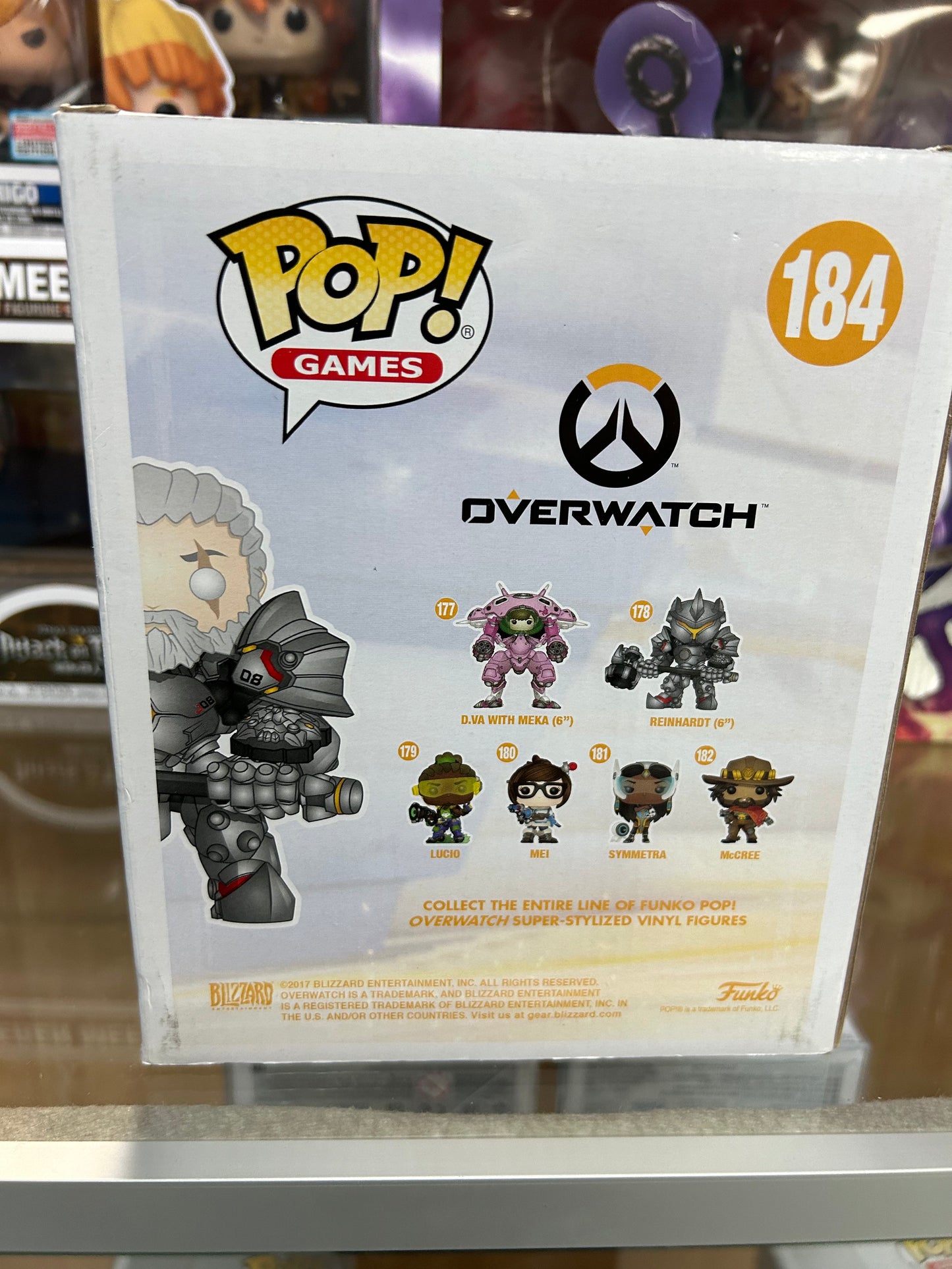 **NOT MINT** FUNKO POP! GAMES Reinhardt #184 Best Buy Exclusive