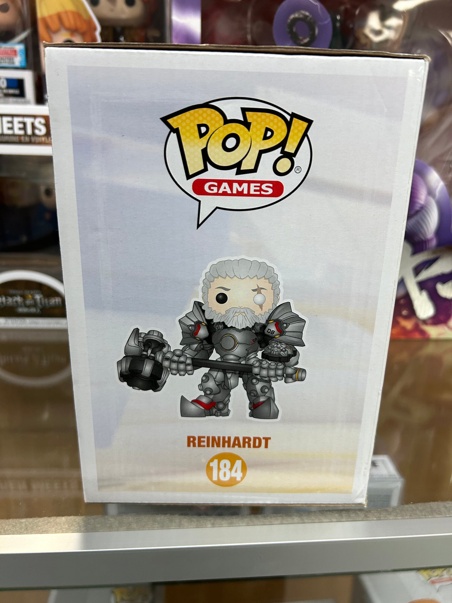 **NOT MINT** FUNKO POP! GAMES Reinhardt #184 Best Buy Exclusive