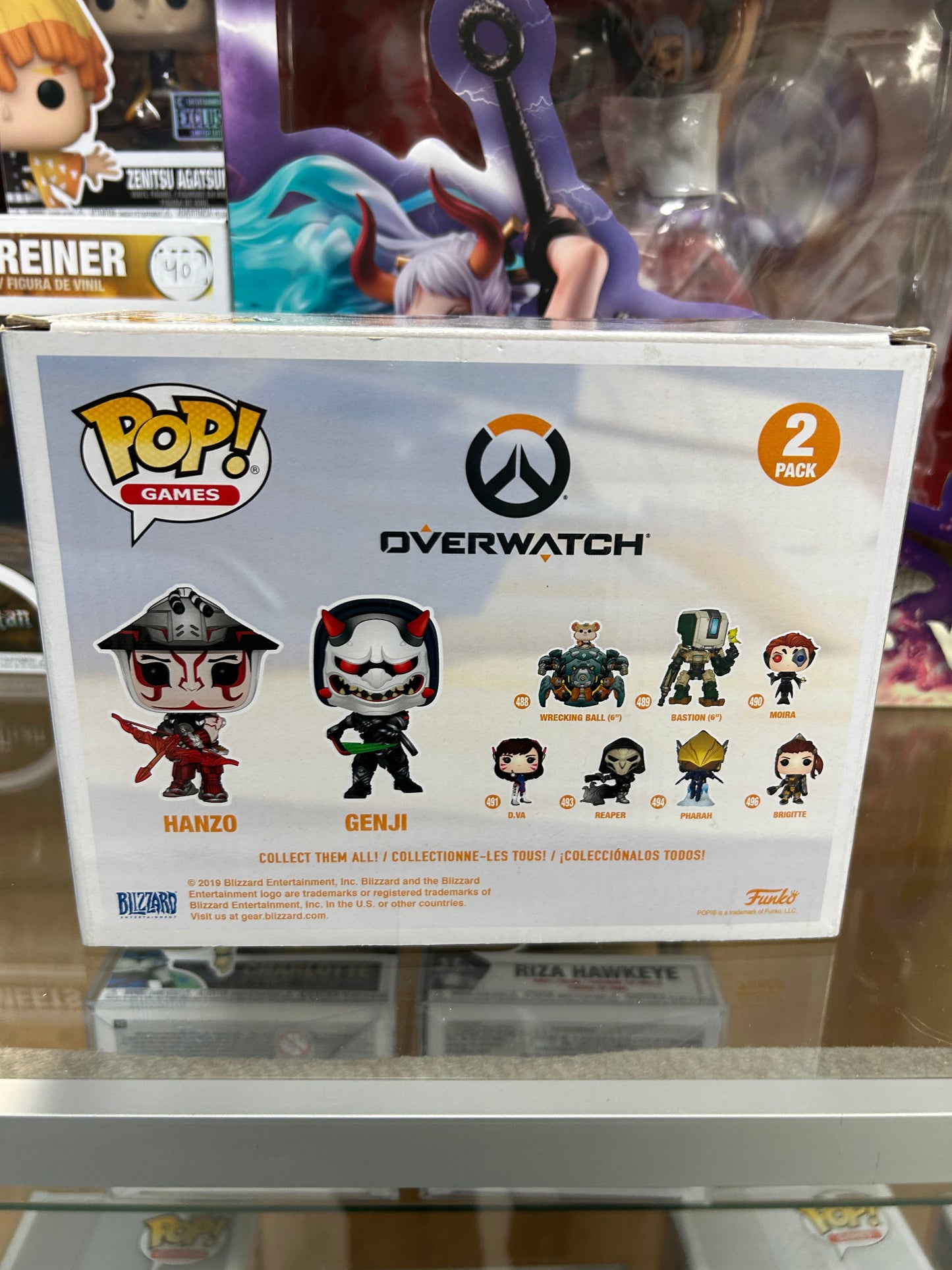 **NOT MINT** FUNKO POP! GAMES Hanzo and Genji 2 Pack E3 Exclusive