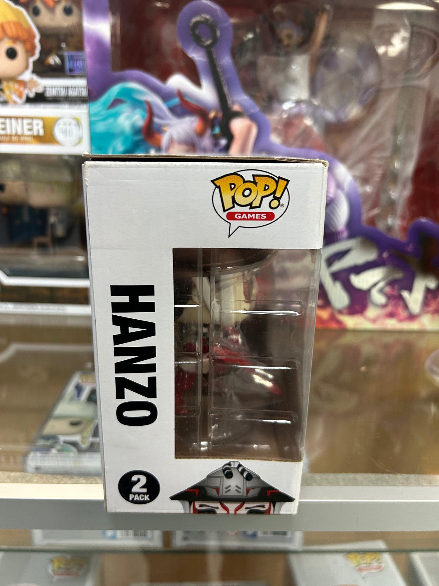 **NOT MINT** FUNKO POP! GAMES Hanzo and Genji 2 Pack E3 Exclusive