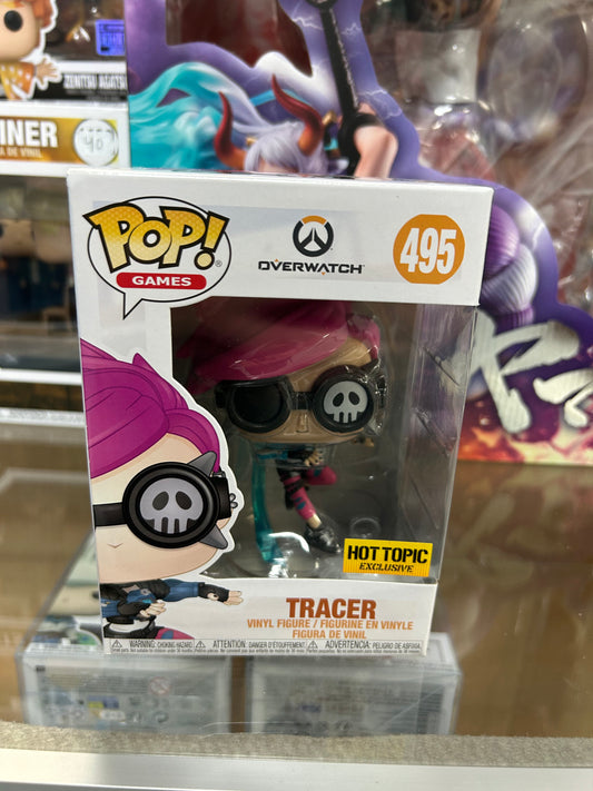 **NOT MINT** FUNKO POP! GAMES Tracer #495 Hot Topic Exclusive