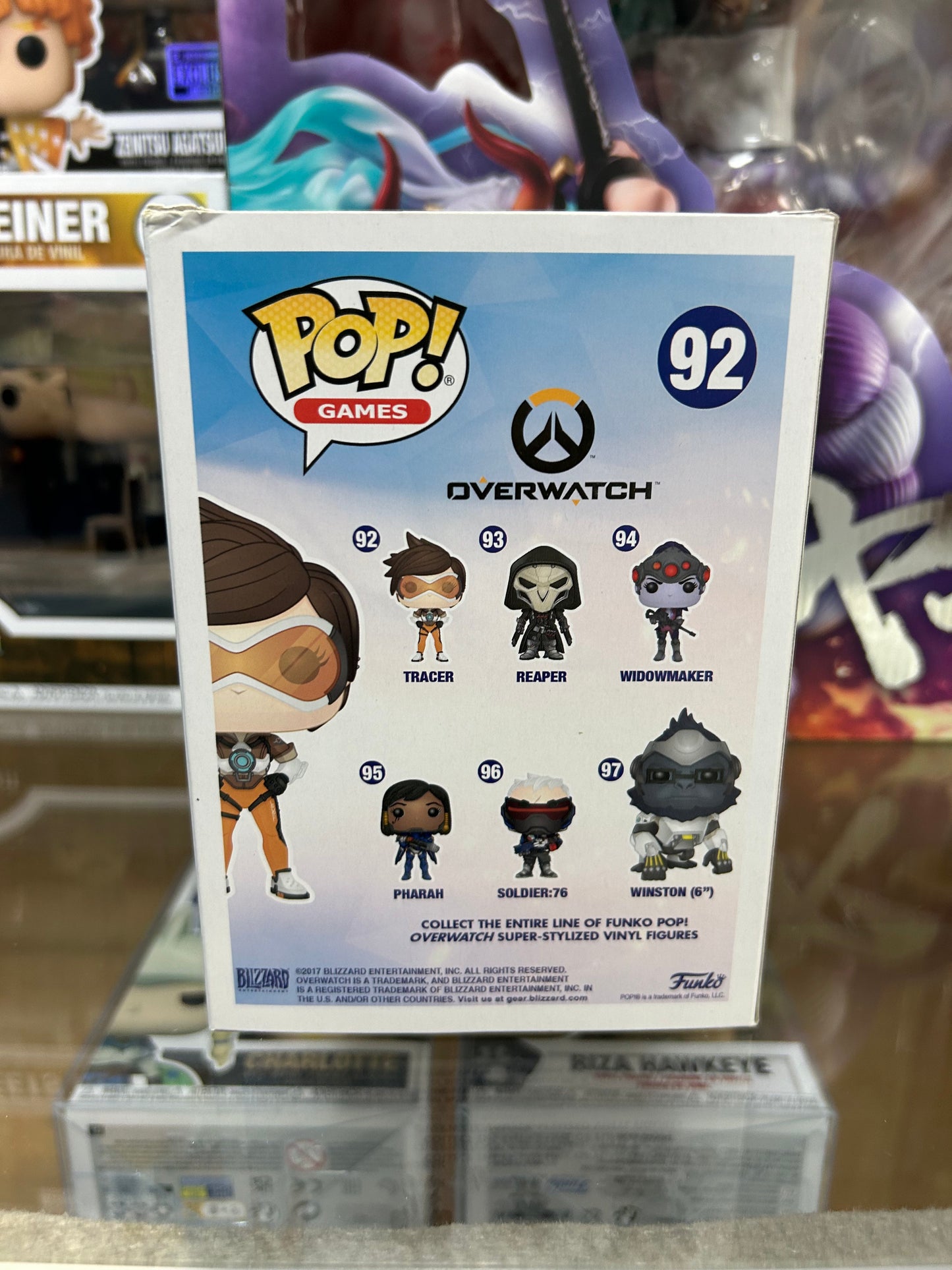 **NOT MINT** FUNKO POP! GAMES Tracer #92 Think Geek Exclusive