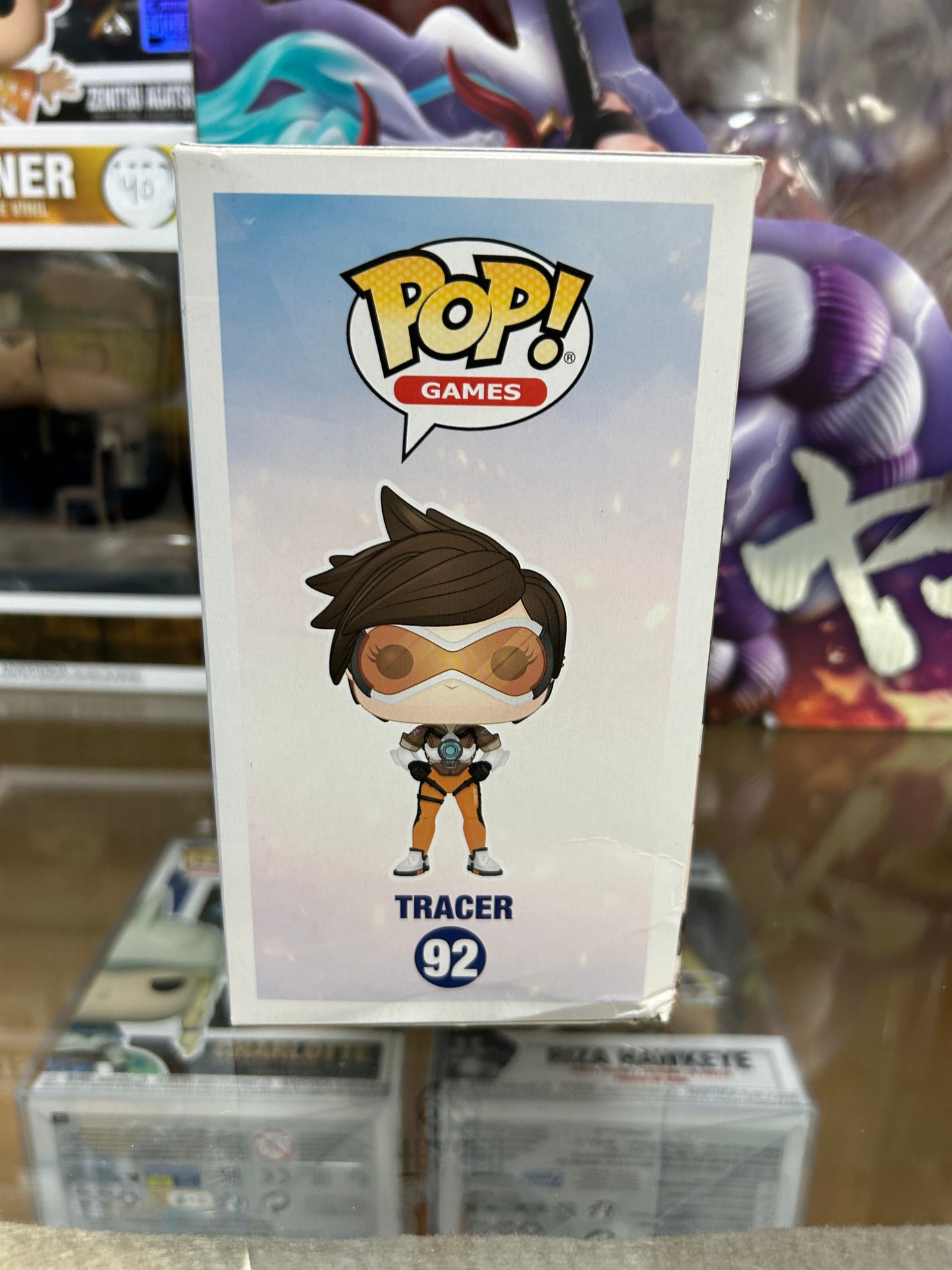 **NOT MINT** FUNKO POP! GAMES Tracer #92 Think Geek Exclusive