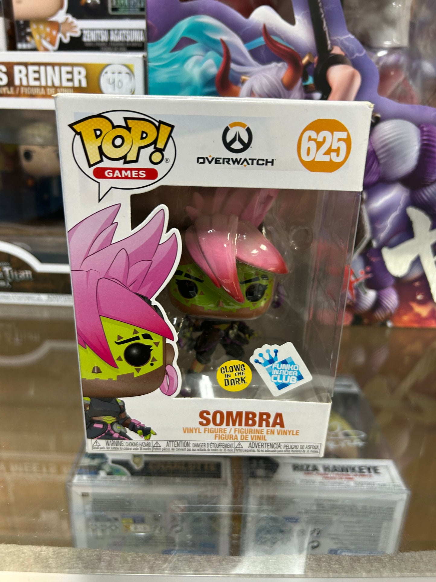 **NOT MINT** FUNKO POP! GAMES Sombra #625 GITD Funko Exclusive