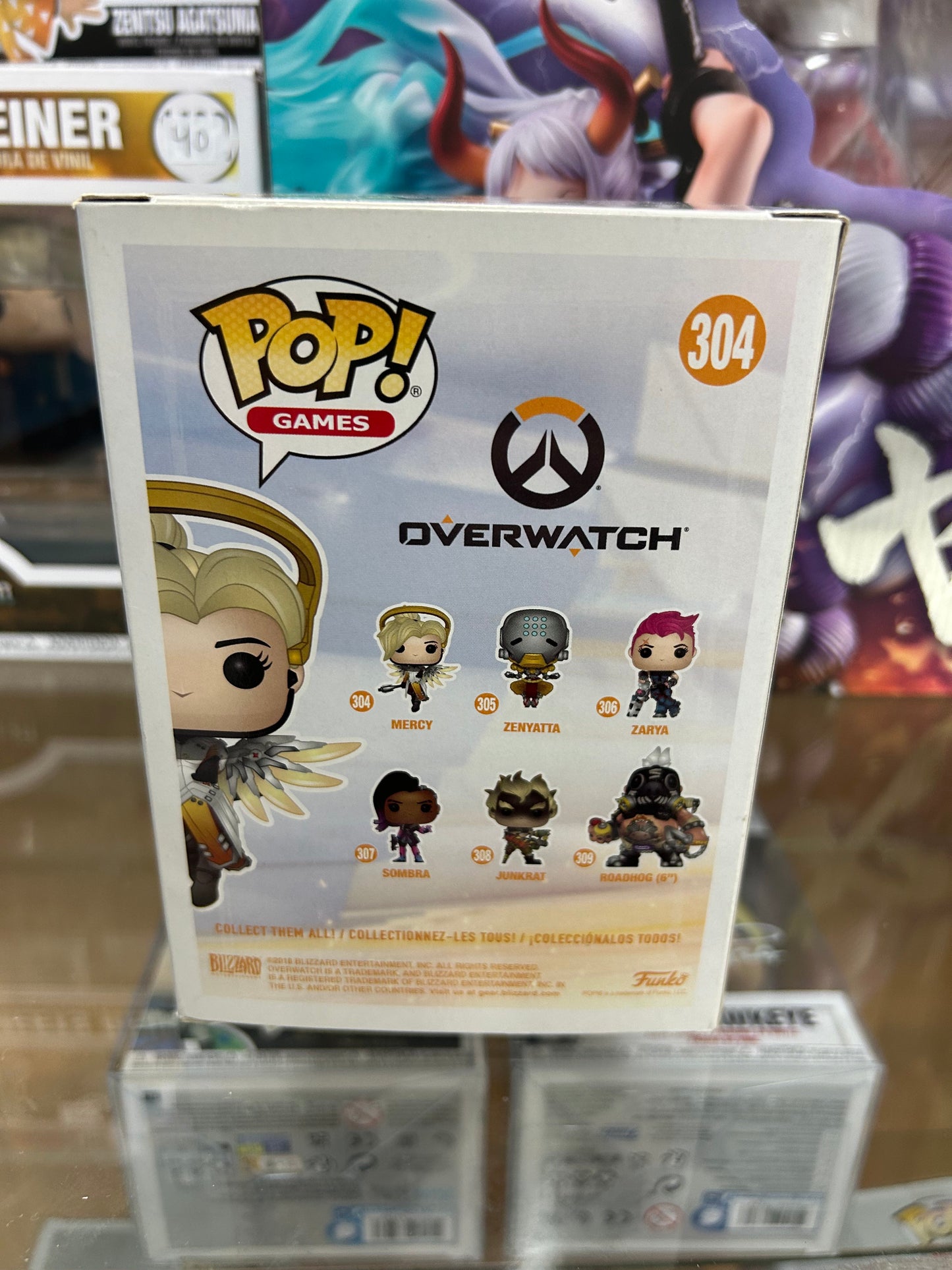 **NOT MINT** FUNKO POP! GAMES Mercy #304 Game Stop Exclusive