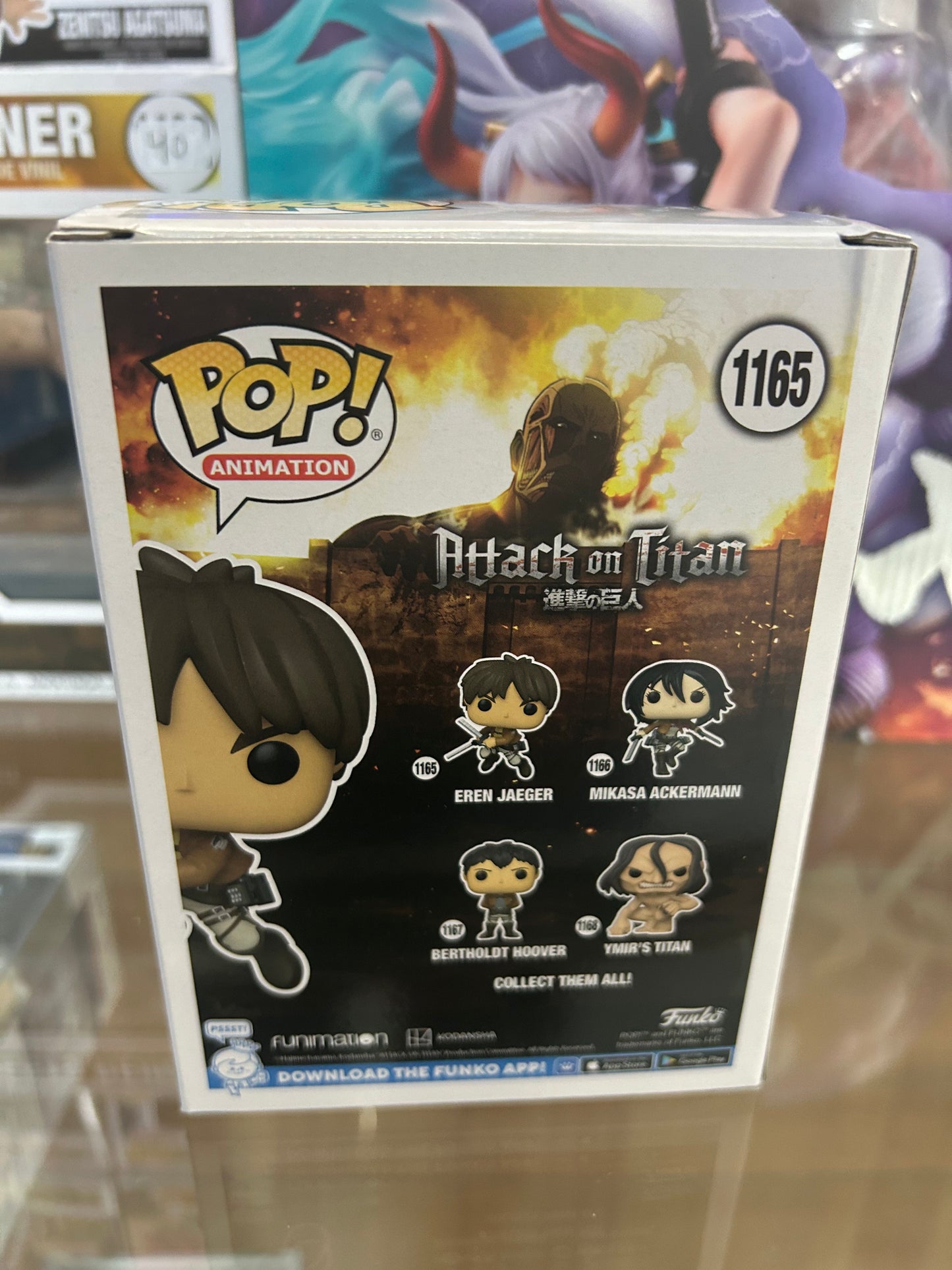 **NOT MINT**  FUNKO POP! ANIMATION Eren Jaeger #1165