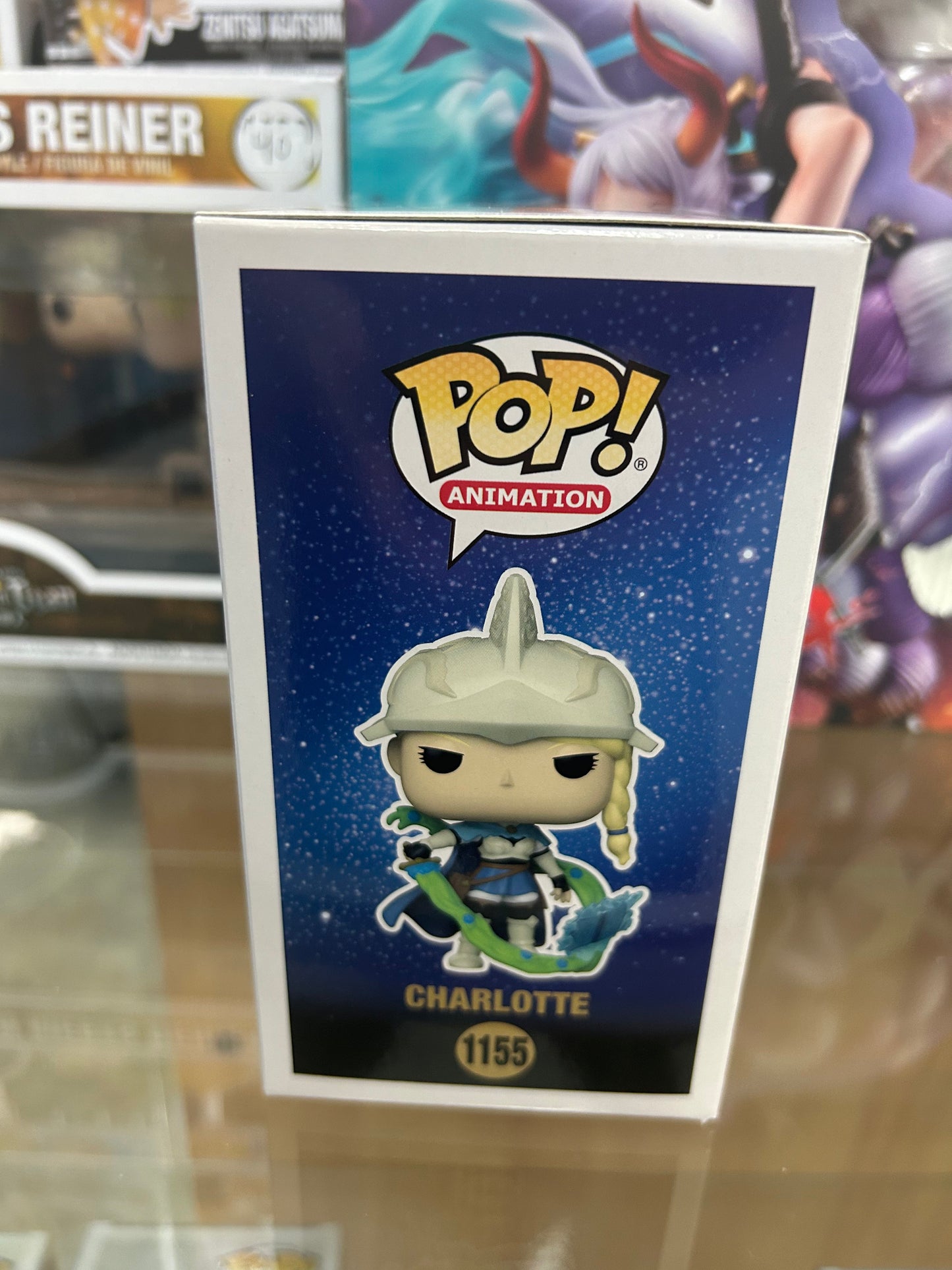 **Autograph / Signed** FUNKO POP! ANIMATION: Black Clover Charlotte Glow in the Dark **JSA CERTIFIED**