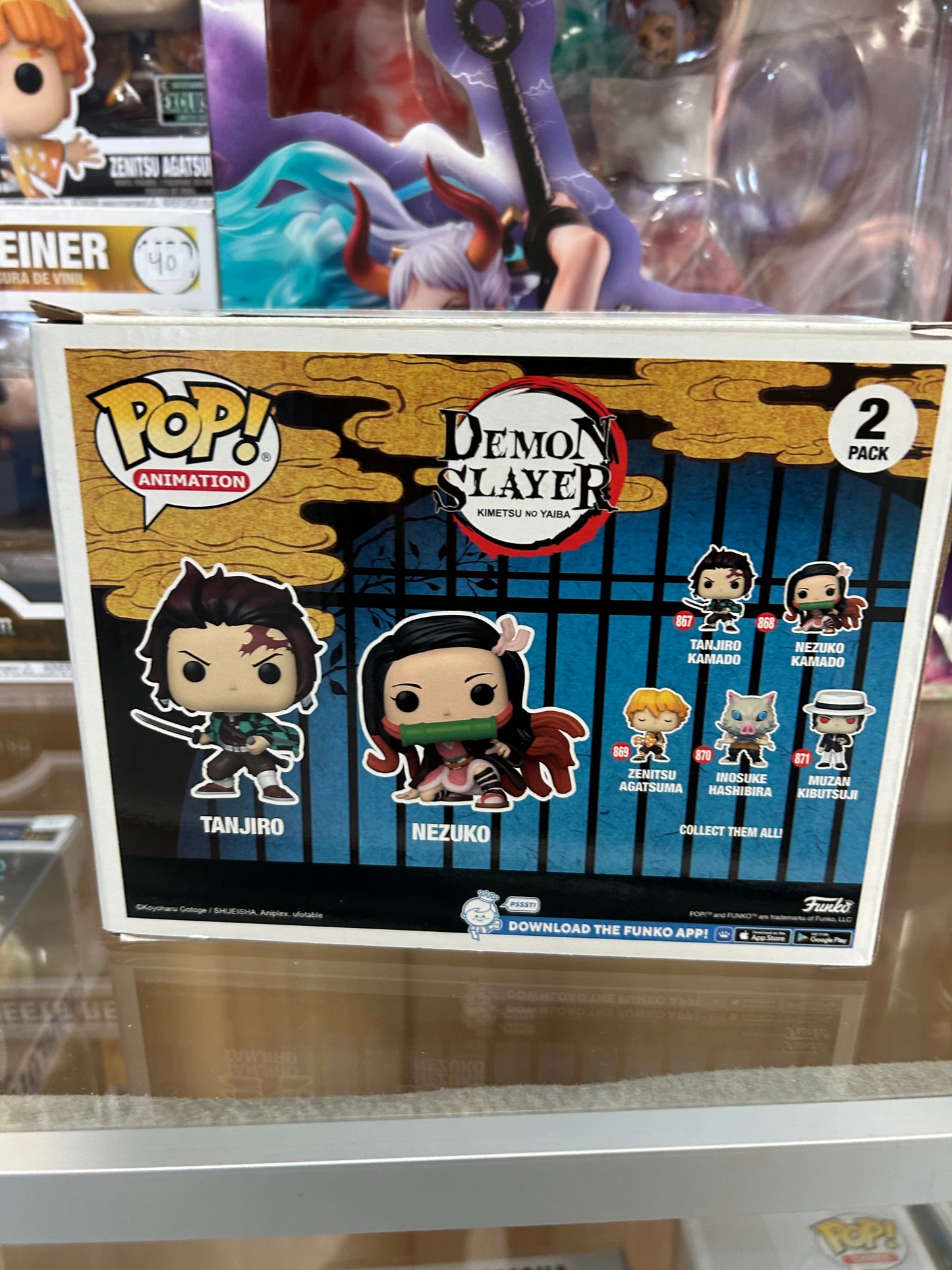 **NOT MINT** FUNKO POP! ANIMATION: Tanjiro & Nezuko 2-Pack