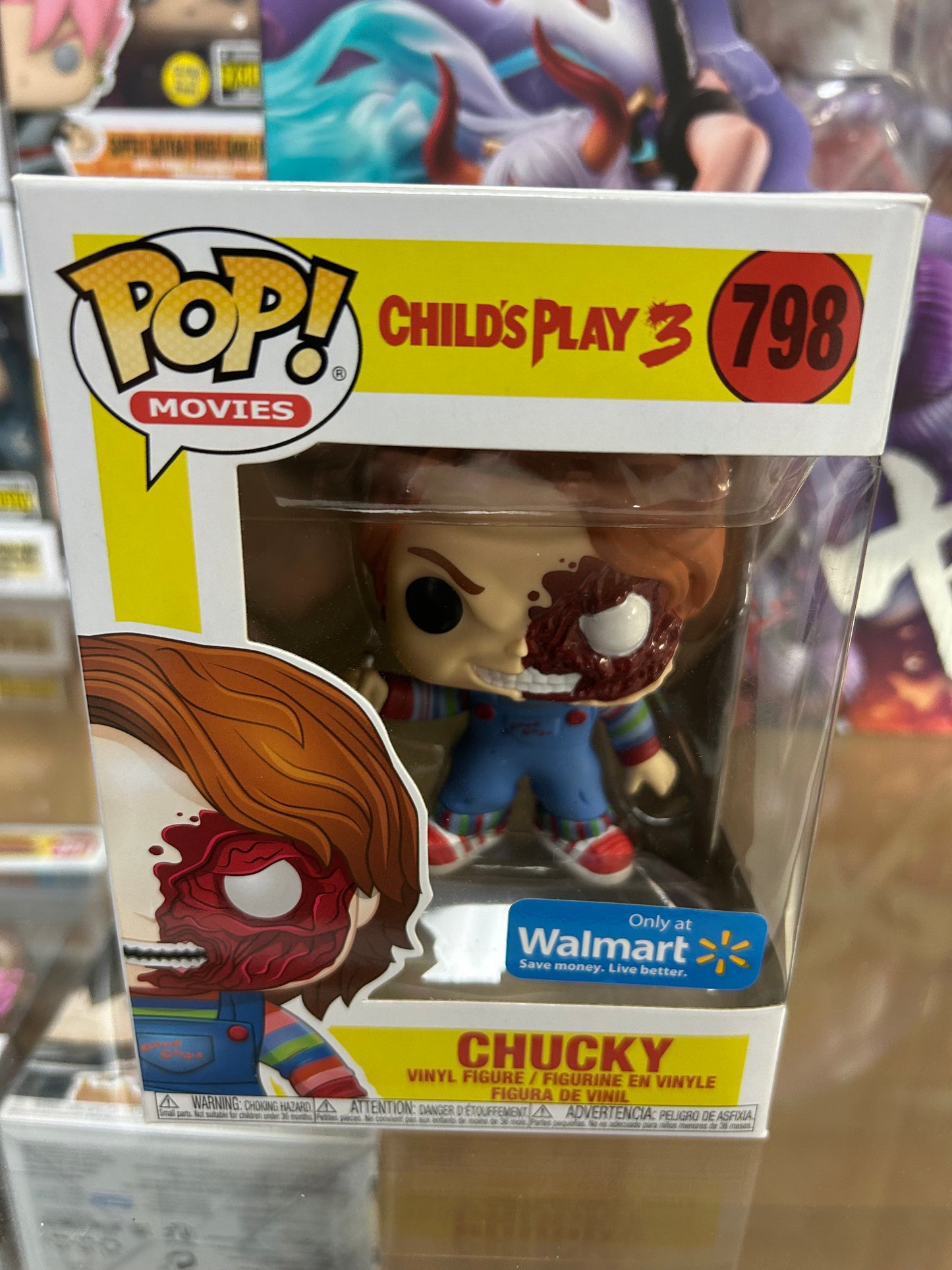 **NOT MINT**   FUNKO POP! MOVIES Chucky #798 Walmart Exclusive