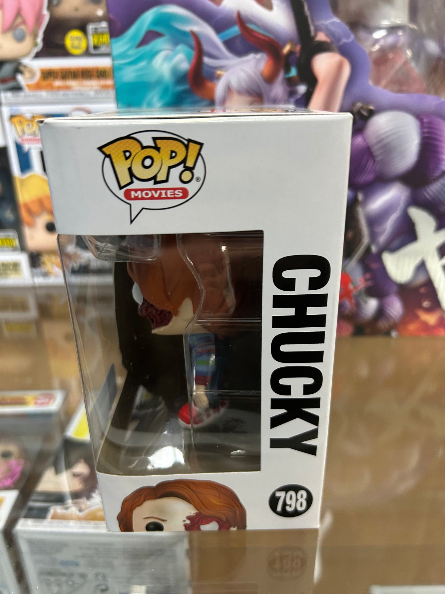 **NOT MINT**   FUNKO POP! MOVIES Chucky #798 Walmart Exclusive