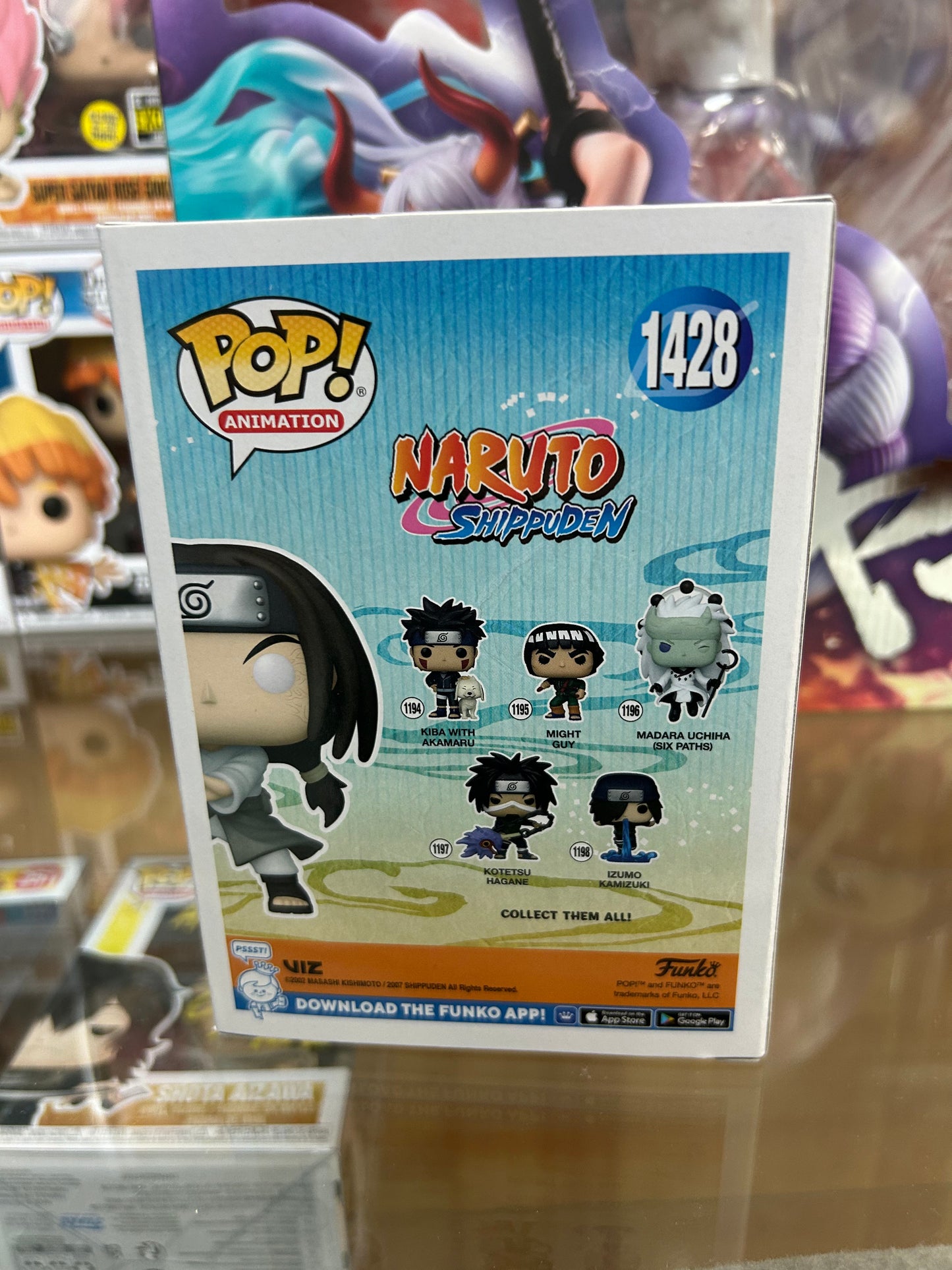 **NOT MINT**  FUNKO POP! ANIMATION Neji Hyuga #1428 EE Exclusive