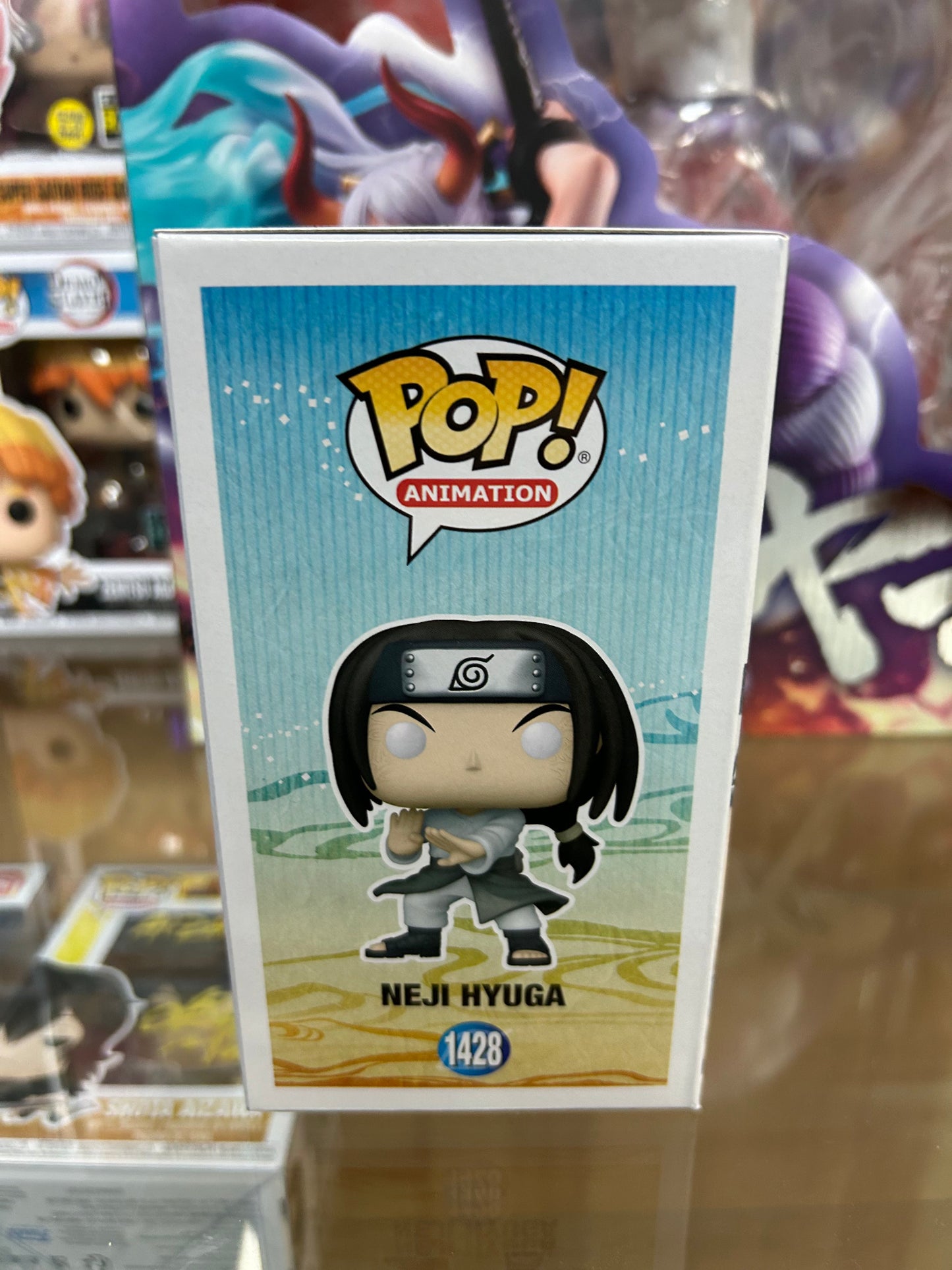 **NOT MINT**  FUNKO POP! ANIMATION Neji Hyuga #1428 EE Exclusive