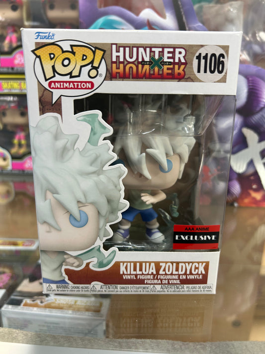 **NOT MINT** FUNKO POP! ANIMATION Killua Zoldyck #1106 AAA Anime Exclusive