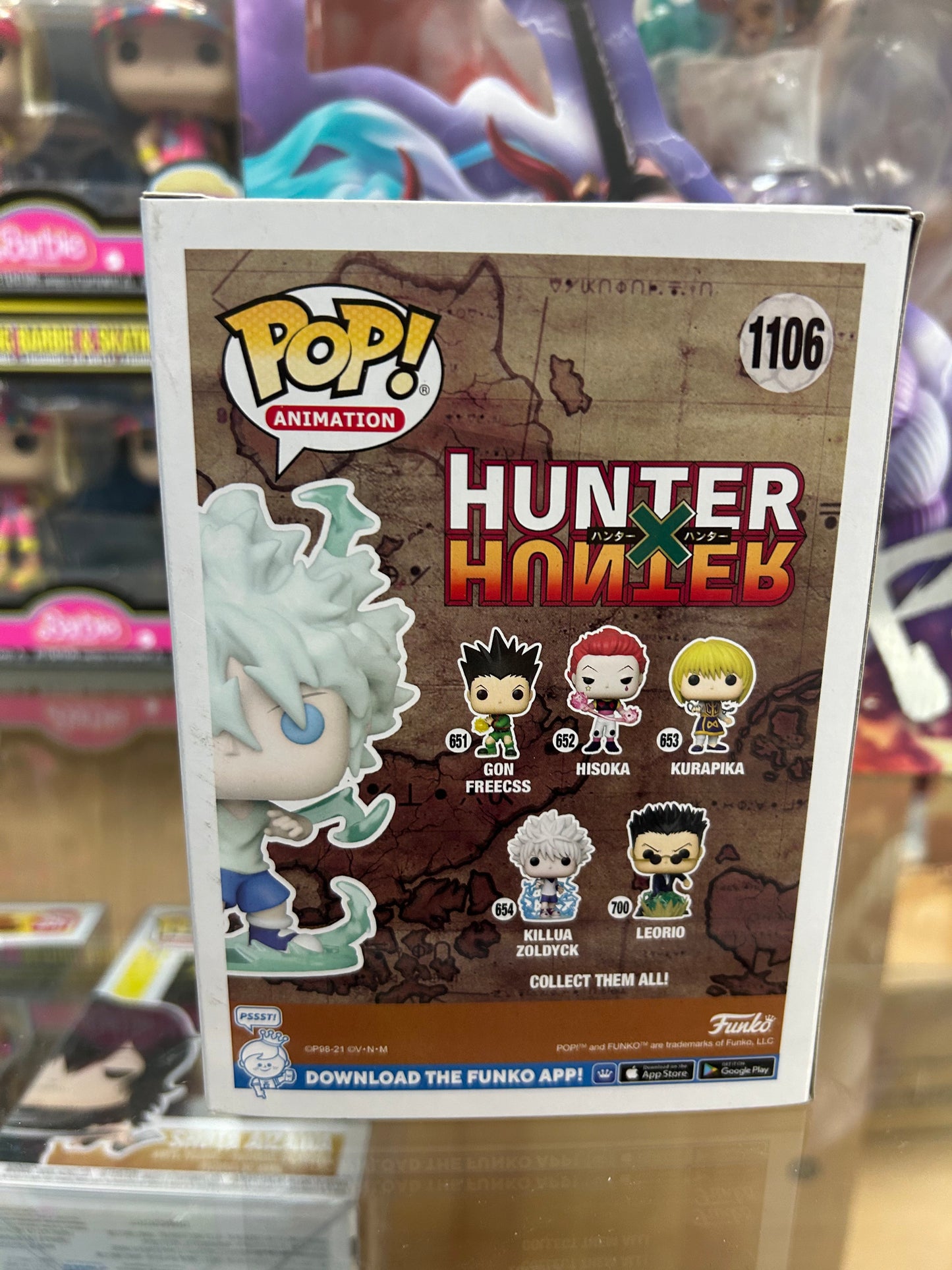 **NOT MINT** FUNKO POP! ANIMATION Killua Zoldyck #1106 AAA Anime Exclusive