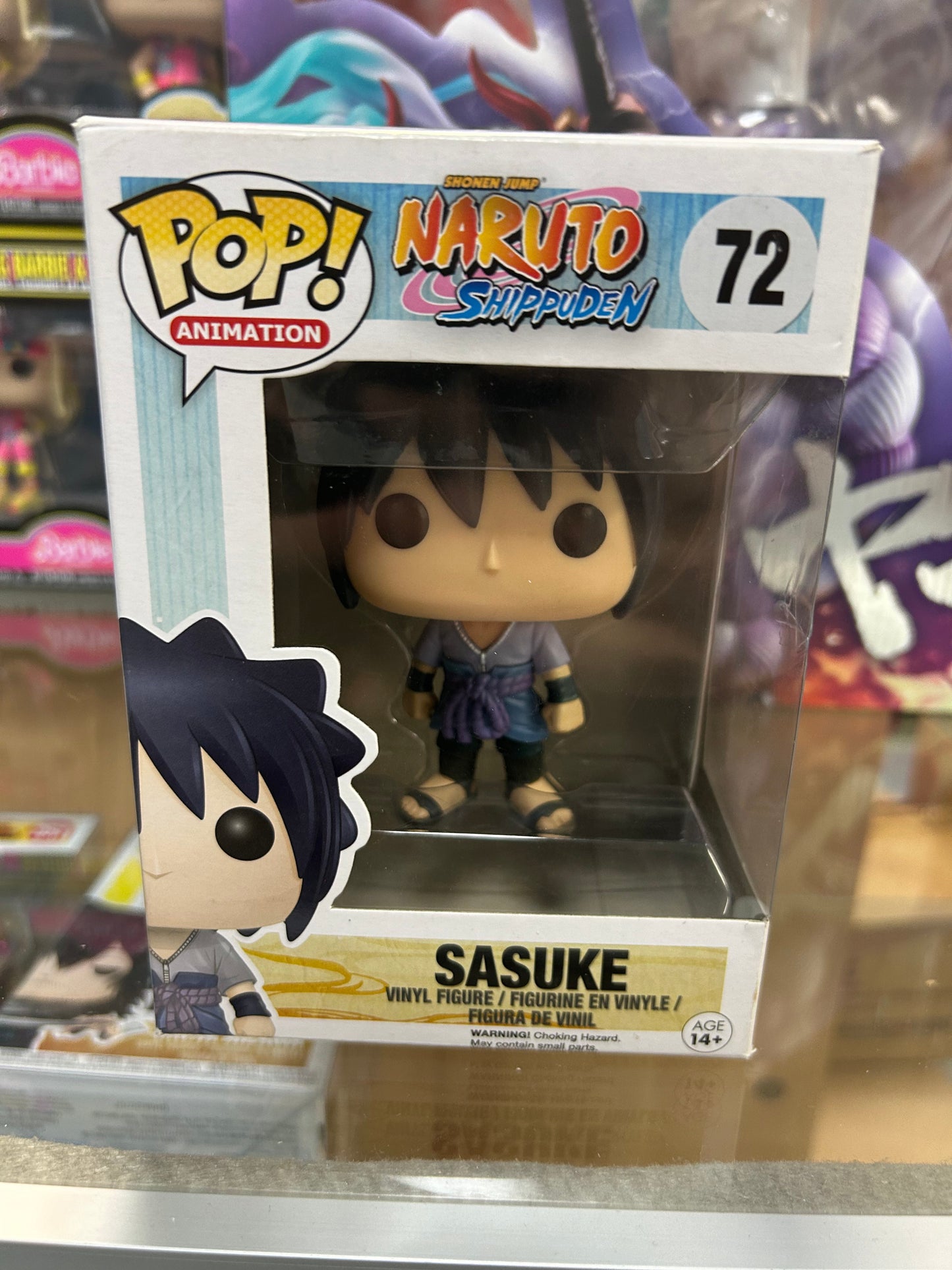 **NOT MINT** PRE RELEASE (NO STICKER) FUNKO POP! ANIMATION Sasuke #72