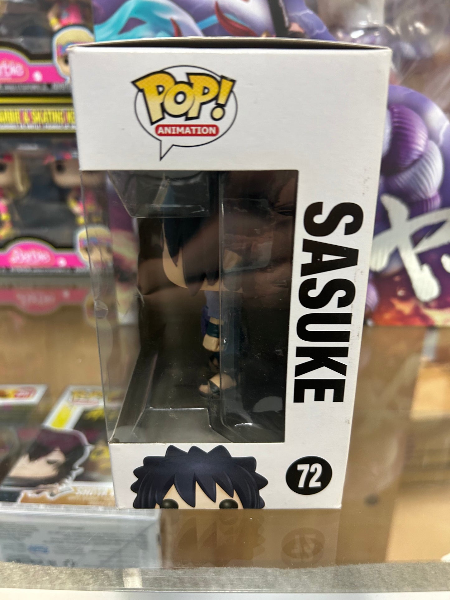 **NOT MINT** PRE RELEASE (NO STICKER) FUNKO POP! ANIMATION Sasuke #72