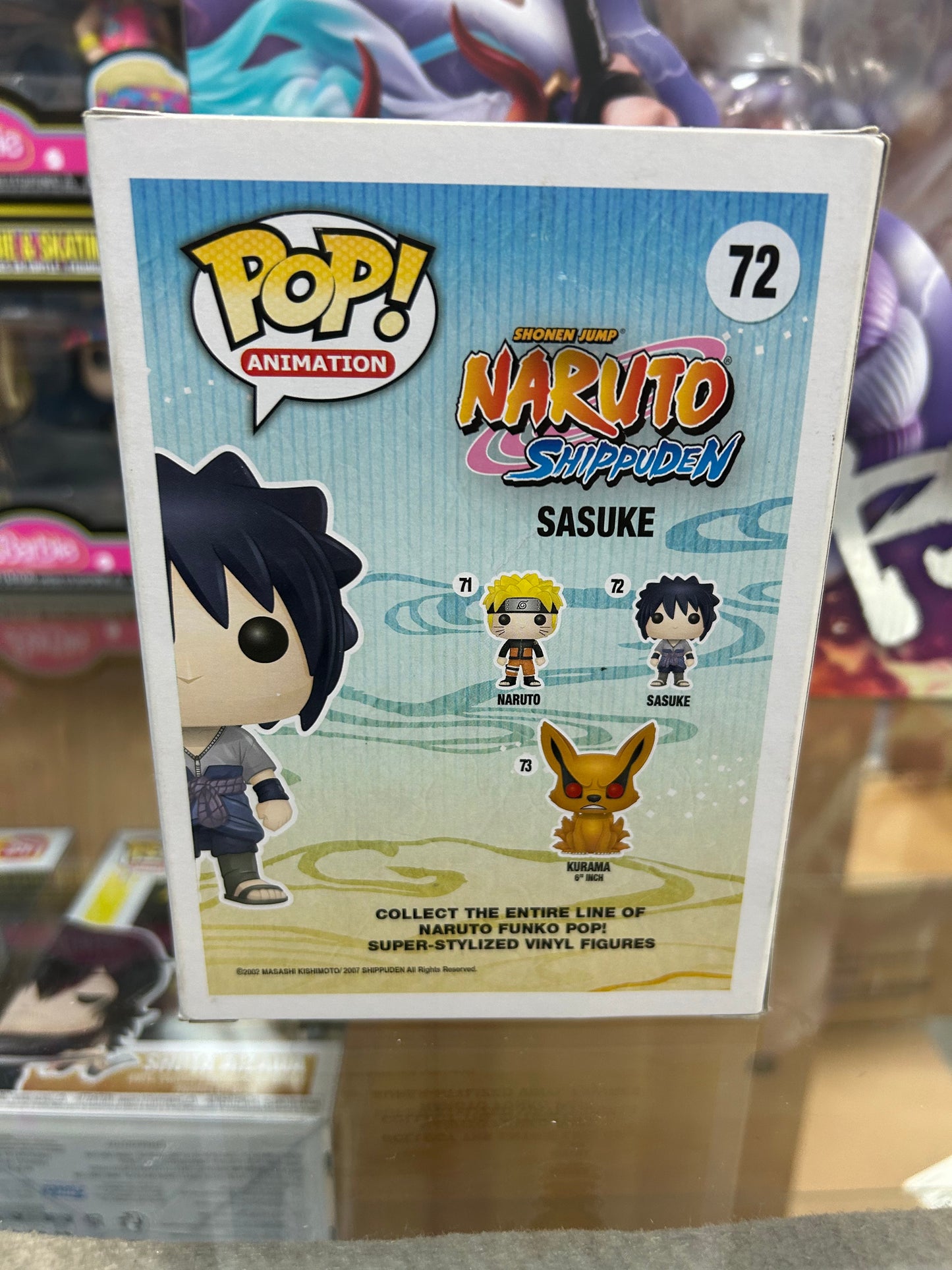 **NOT MINT** PRE RELEASE (NO STICKER) FUNKO POP! ANIMATION Sasuke #72