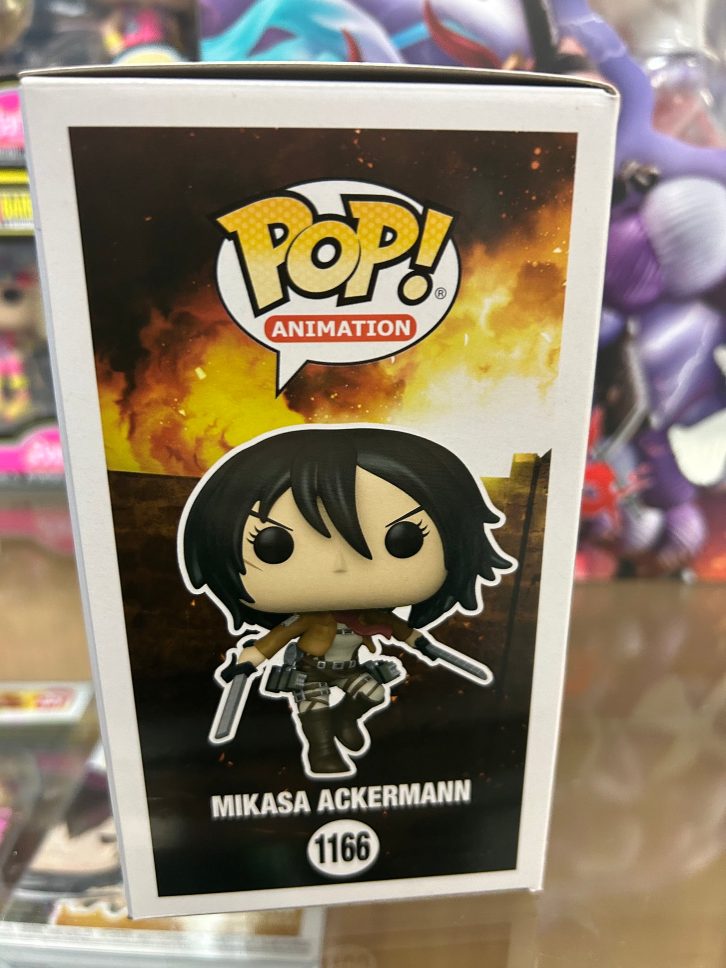 **NOT MINT** FUNKO POP! ANIMATION Mikasa Ackermann #1166