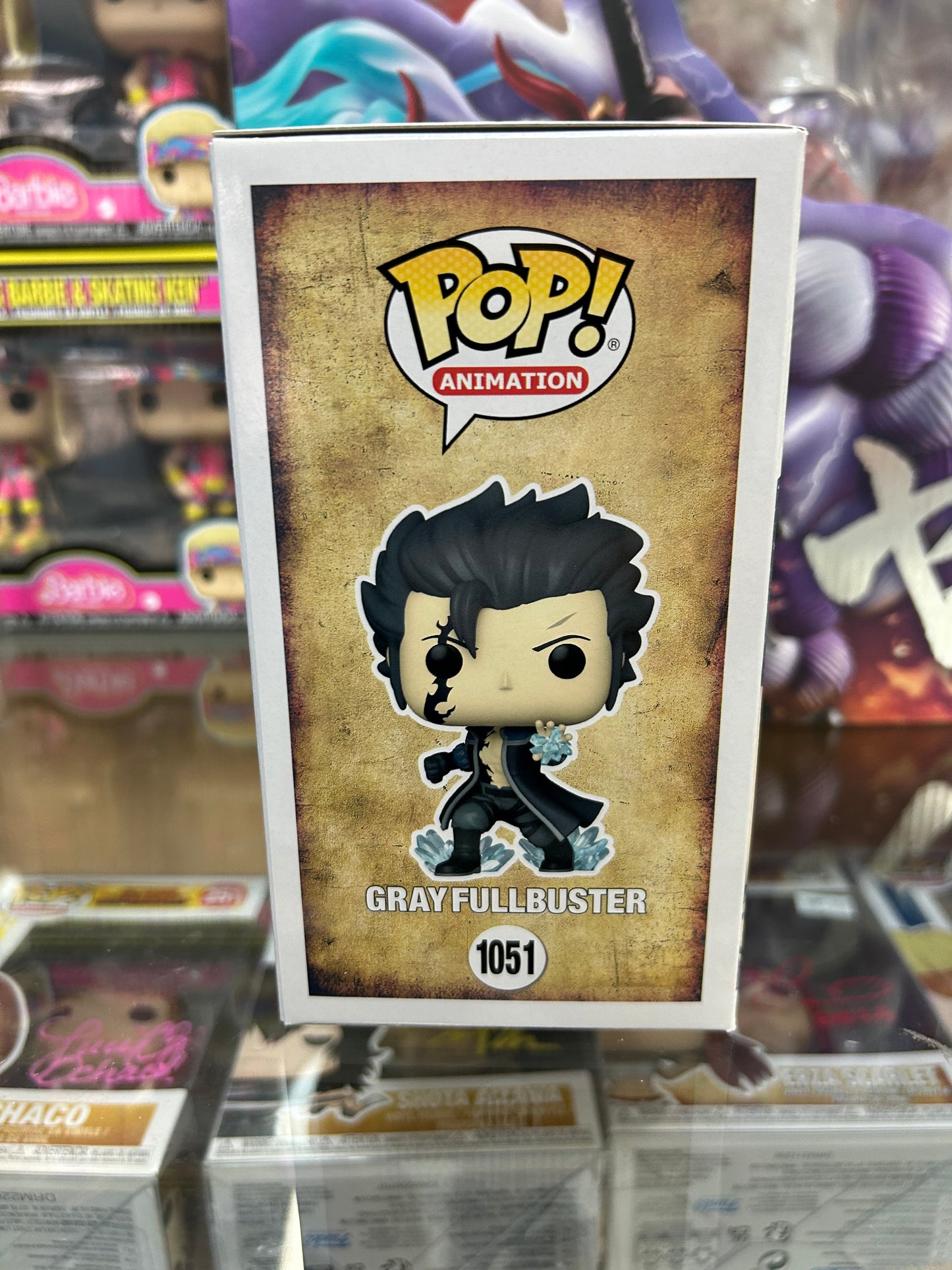 **NOT MINT**  FUNKO POP! ANIMATION Gray Fullbuster #1051 FYE Exclusive