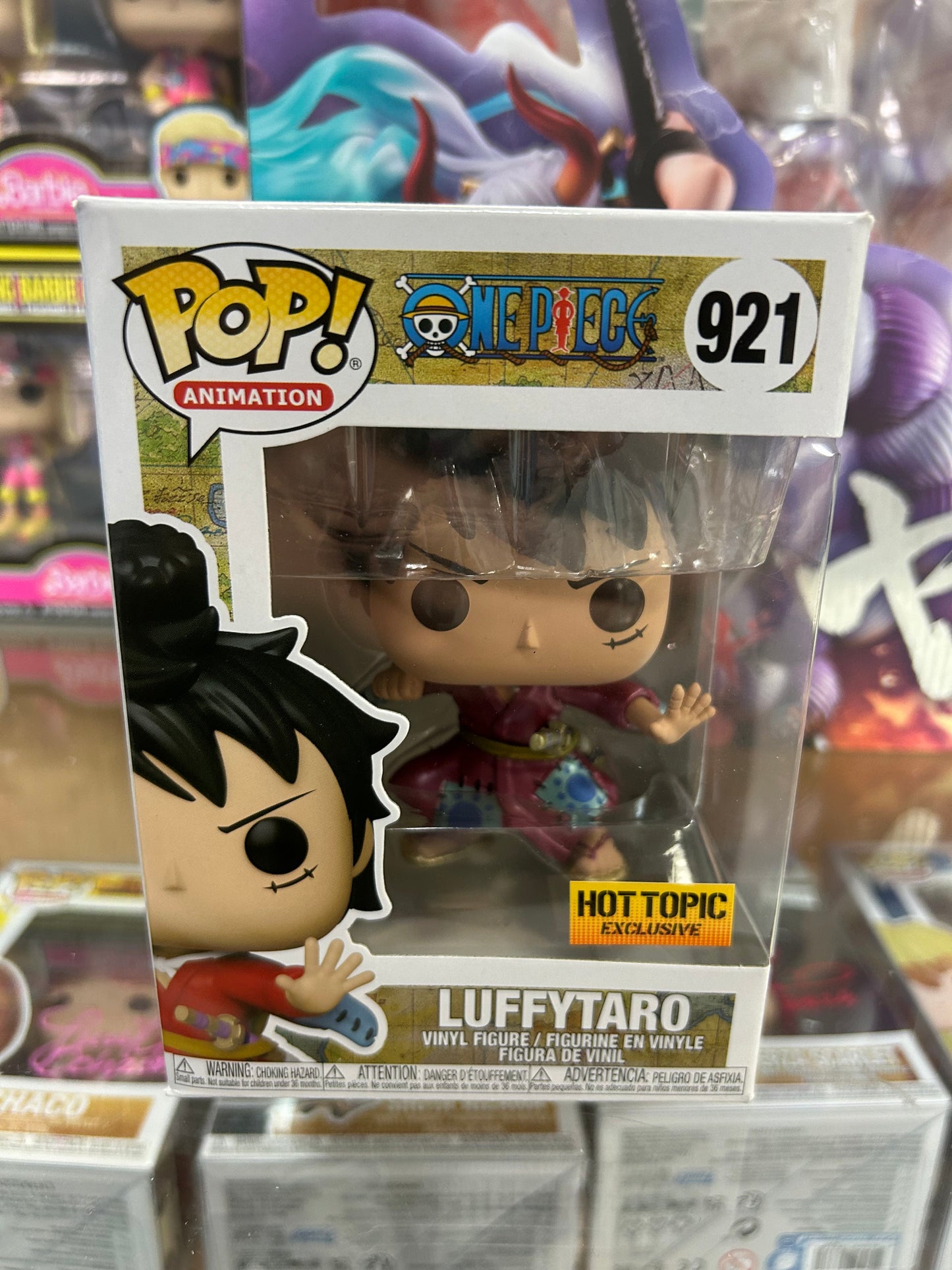 **NOT MINT** FUNKO POP! ANIMATION Luffytaro (Metallic) #921 Hot Topic