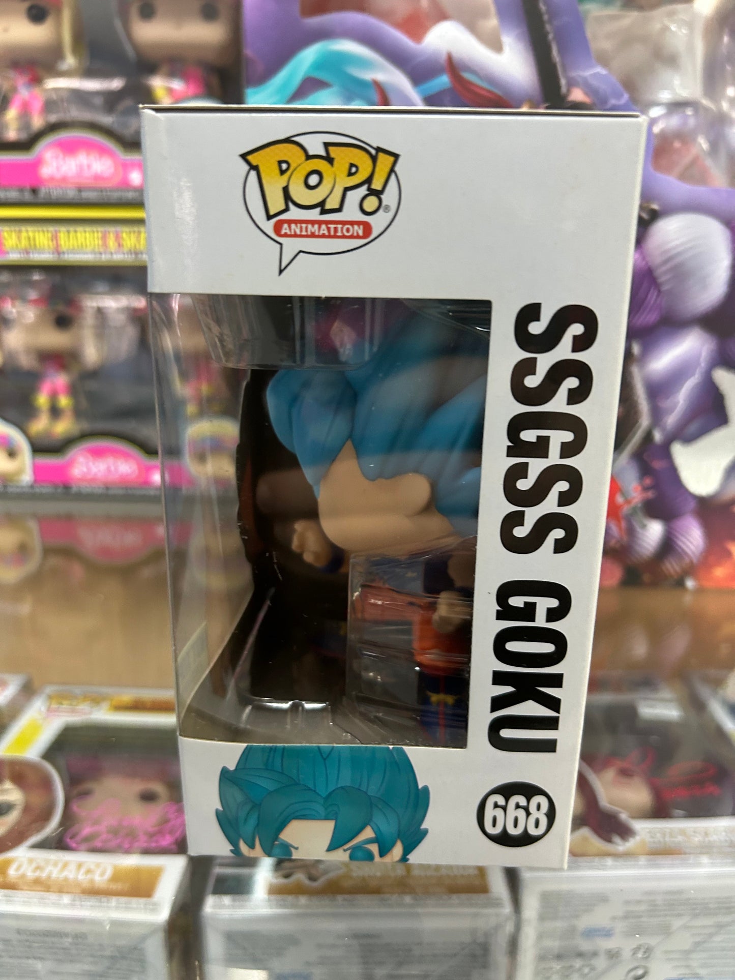 **NOT MINT**   FUNKO POP! ANIMATION SSGSS Goku #668 Hot Topic