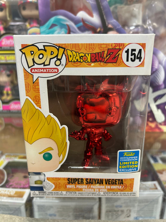 **NOT MINT** FUNKO POP! ANIMATION Super Saiyan Vegeta #154 Shared Sticker