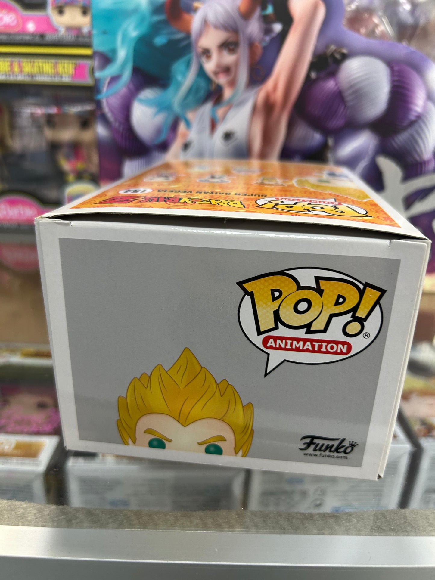 **NOT MINT** FUNKO POP! ANIMATION Super Saiyan Vegeta #154 Shared Sticker