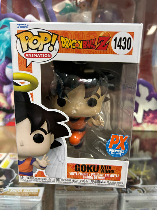 **NOT MINT** FUNKO POP! ANIMATION Goku With Wings #1430 PX Exclusive