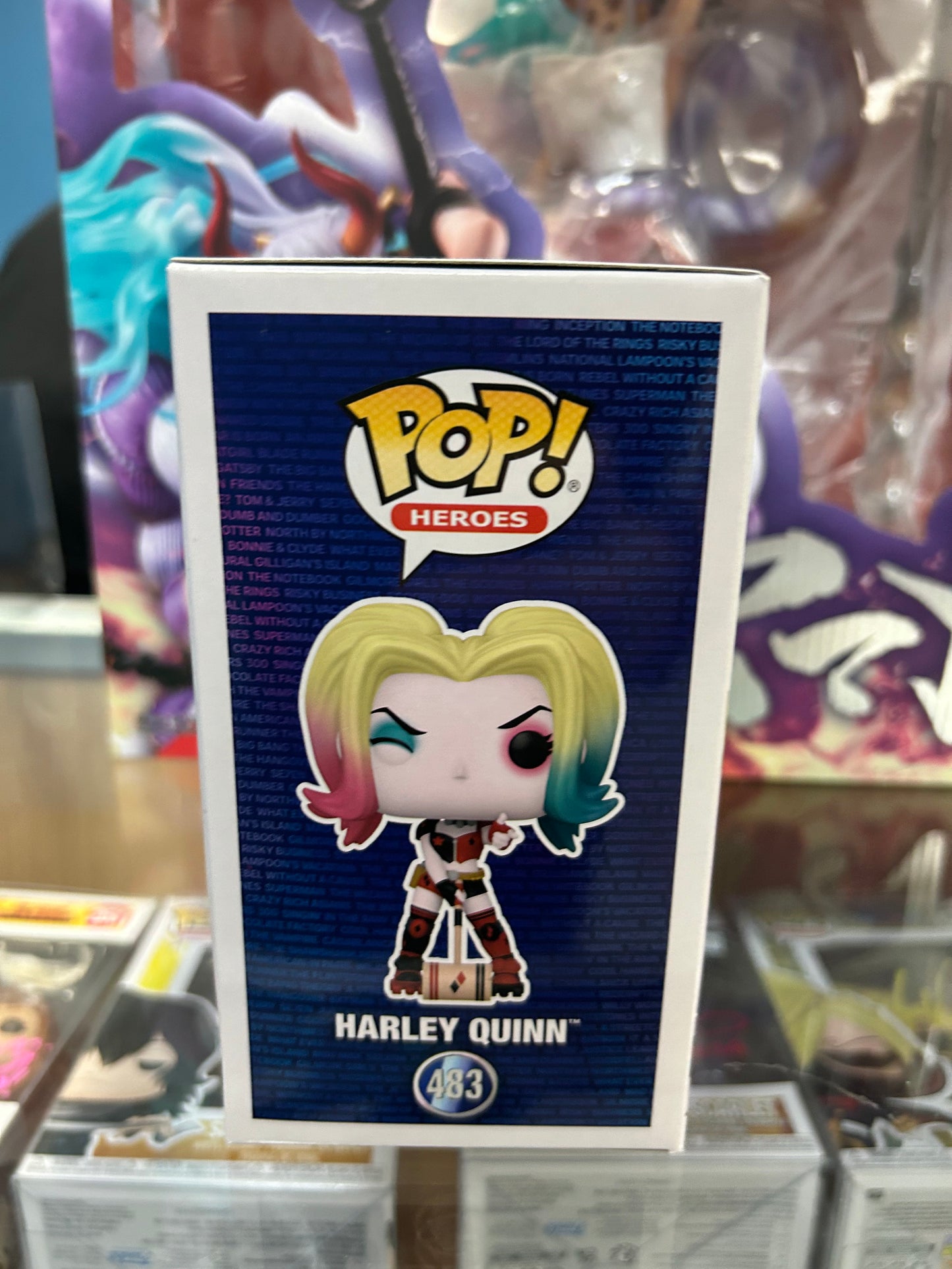 **NOT MINT** FUNKO POP! HEROES Harley Quinn #483 Shared Sticker