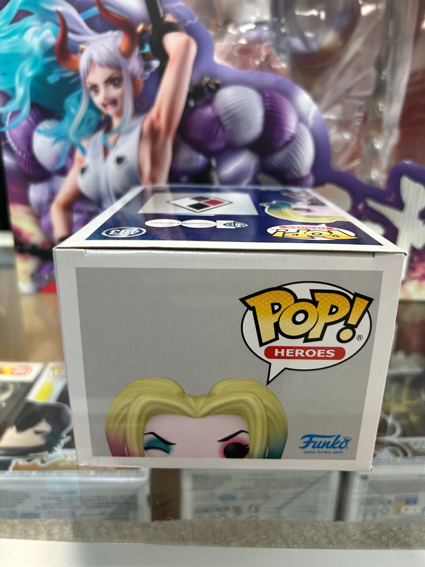 **NOT MINT** FUNKO POP! HEROES Harley Quinn #483 Shared Sticker