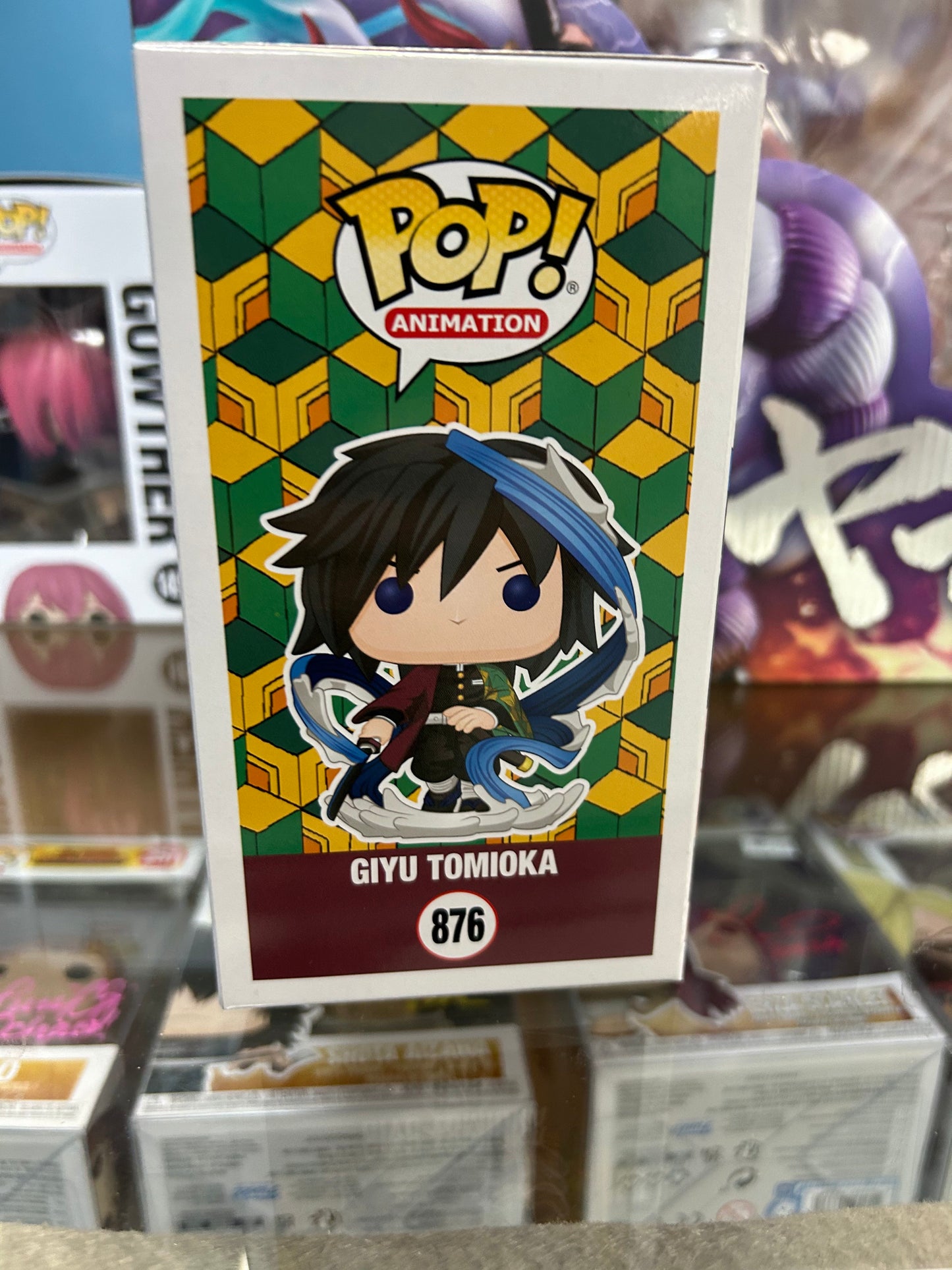 **NOT MINT** FUNKO POP! ANIMATION Giyu Tomioka #876 AAA Exclusive