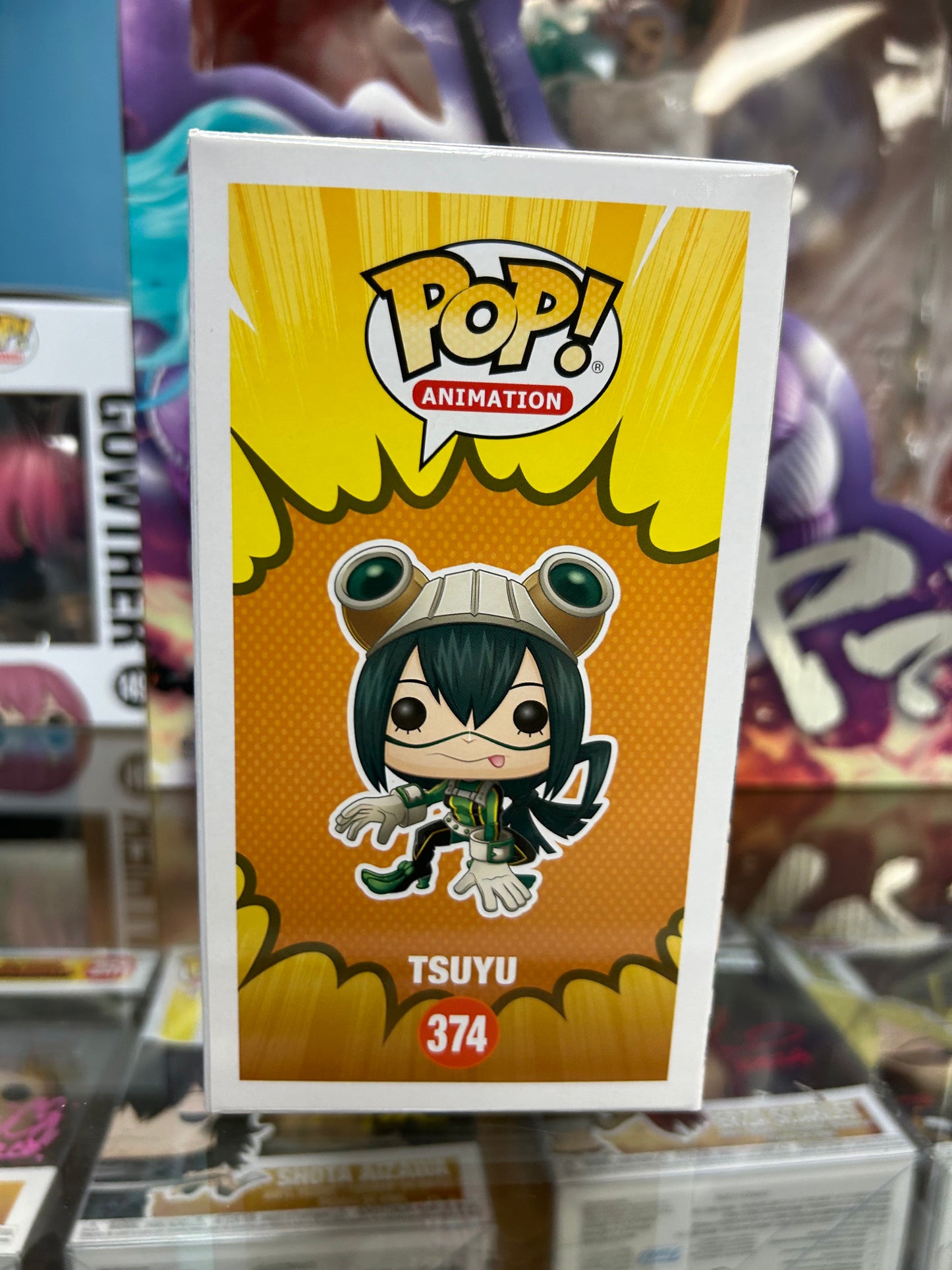 **Autograph / Signed**FUNKO POP! ANIMATION: Tsuyu #374 **JSA CERTIFIED**