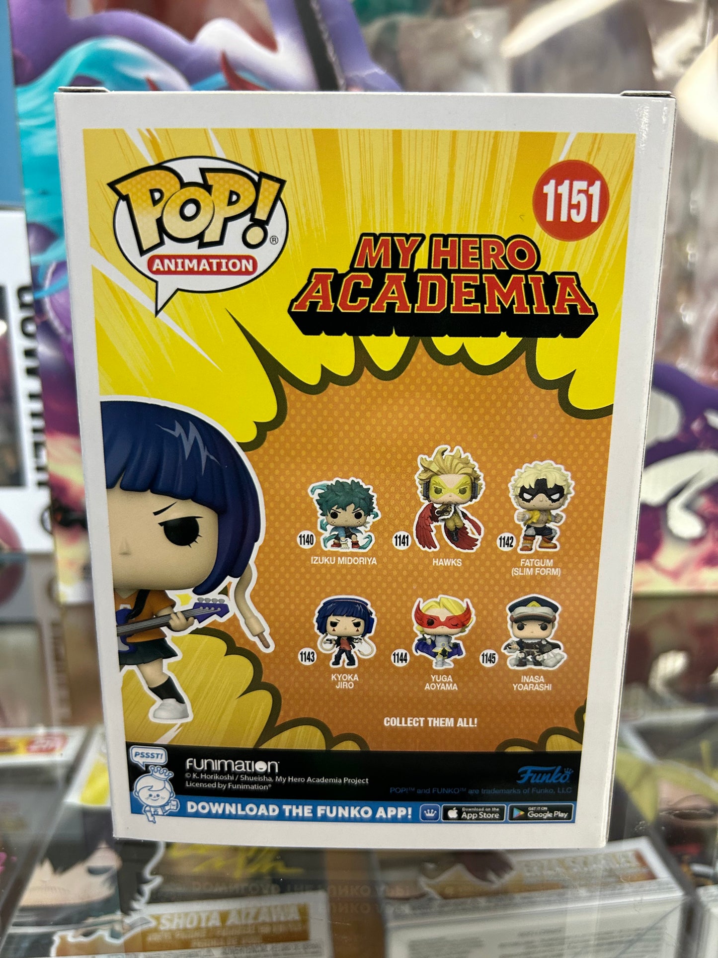 **Autograph / Signed** FUNKO POP! ANIMATION: Kyoka Jiro #1151 **JSA CERTIFIED**