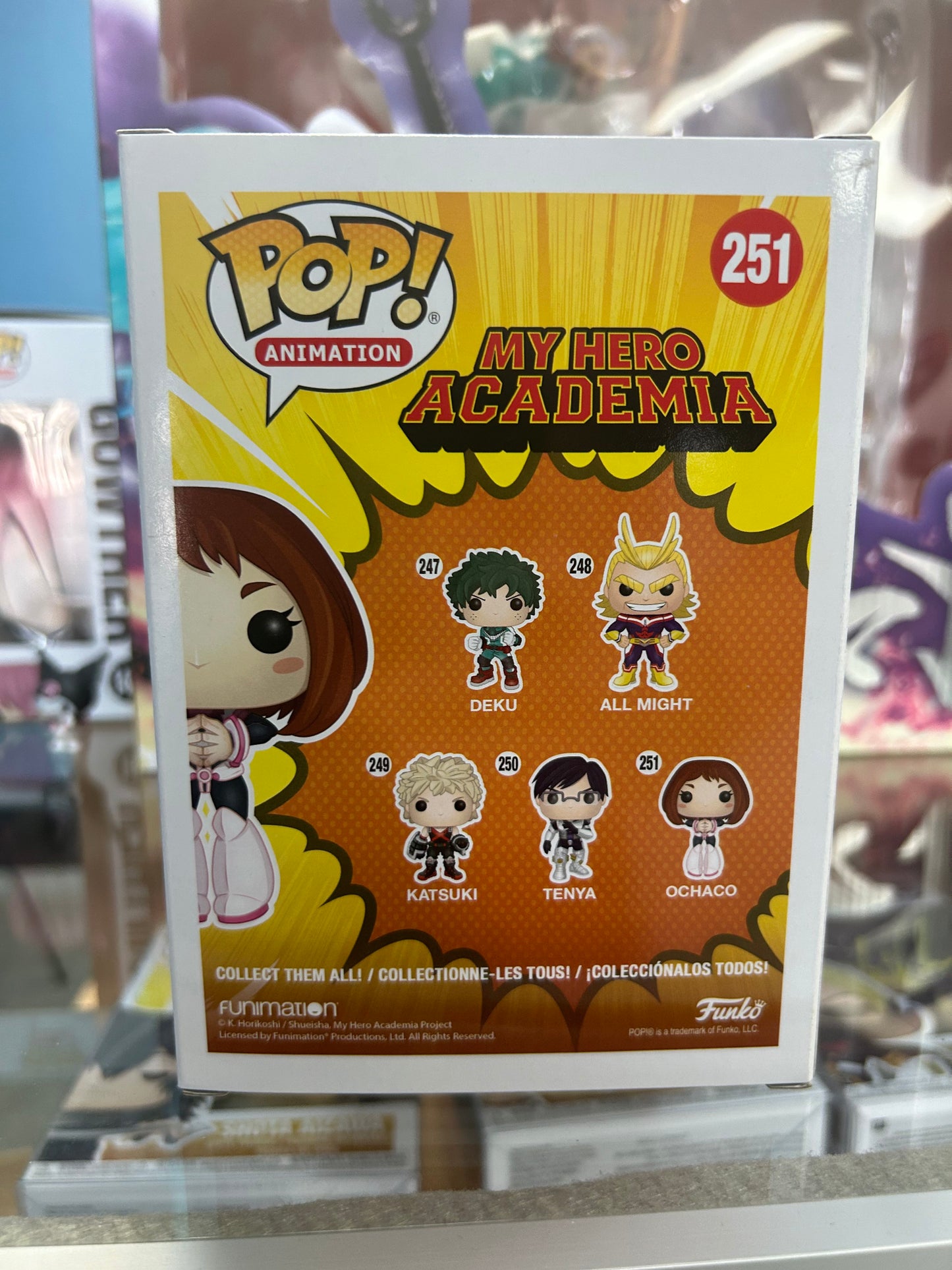 **Autograph / Signed**FUNKO POP! ANIMATION: Ochaco #251 **JSA CERTIFIED**