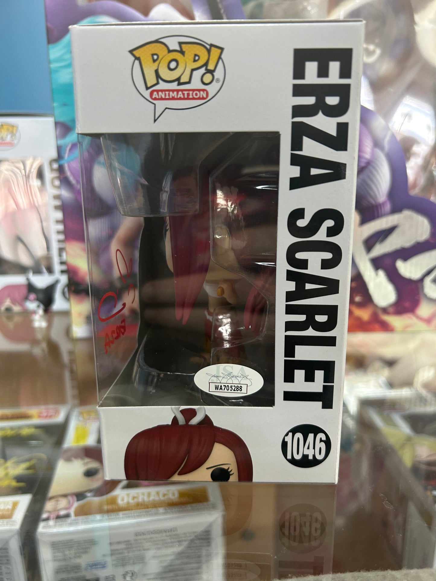 **Autograph / Signed** FUNKO POP! ANIMATION: Erza Scarlet #1046 **JSA CERTIFIED**