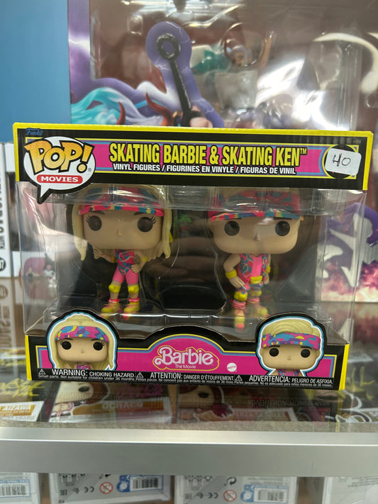 FUNKO POP! MOVIES Skater Barbie & Ken 2-Pack HT Exclusive